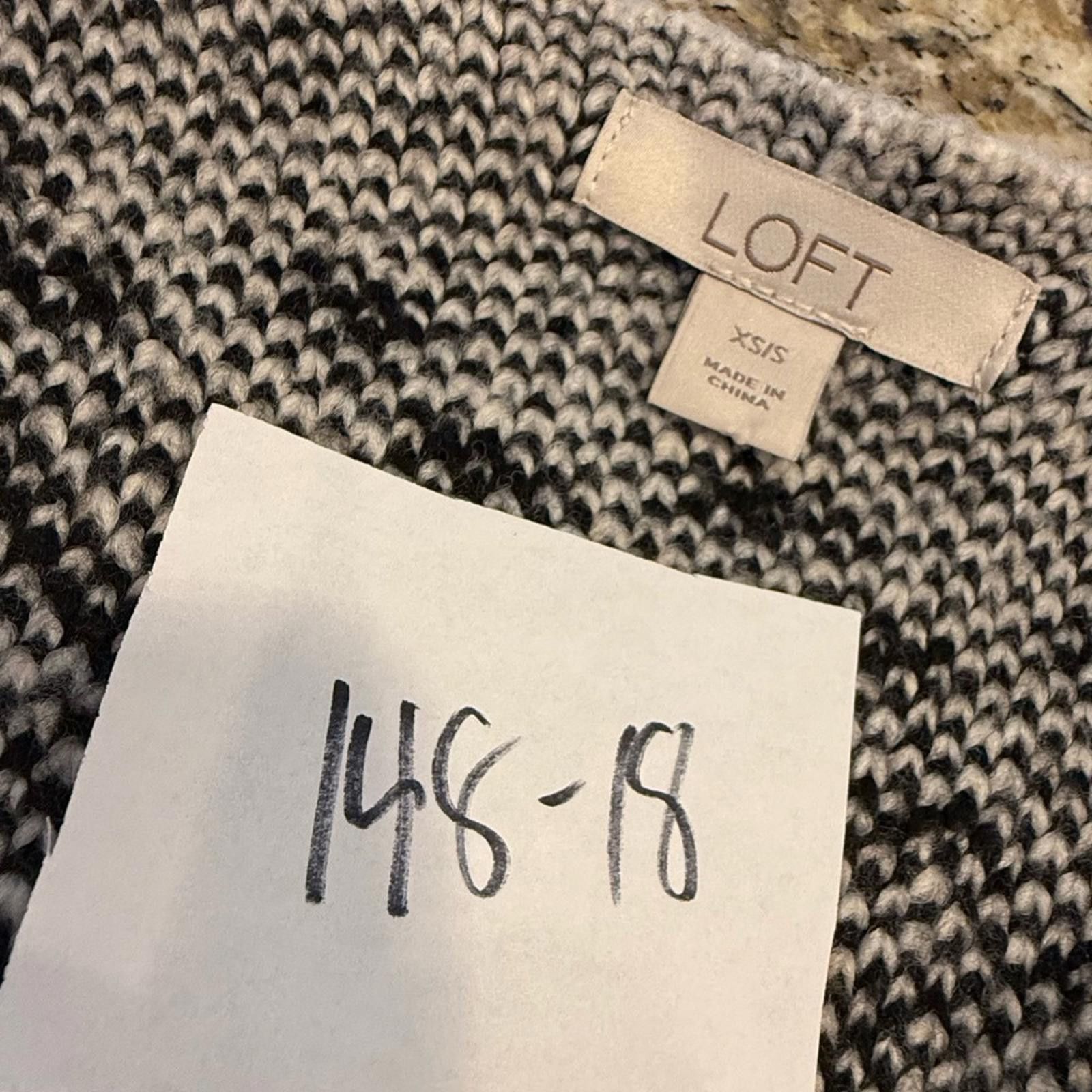 Other Loft knit poncho cape shawl black gray western Aztec SZ XS/S Size M / US 6-8 / IT 42-44 - 9 Thumbnail