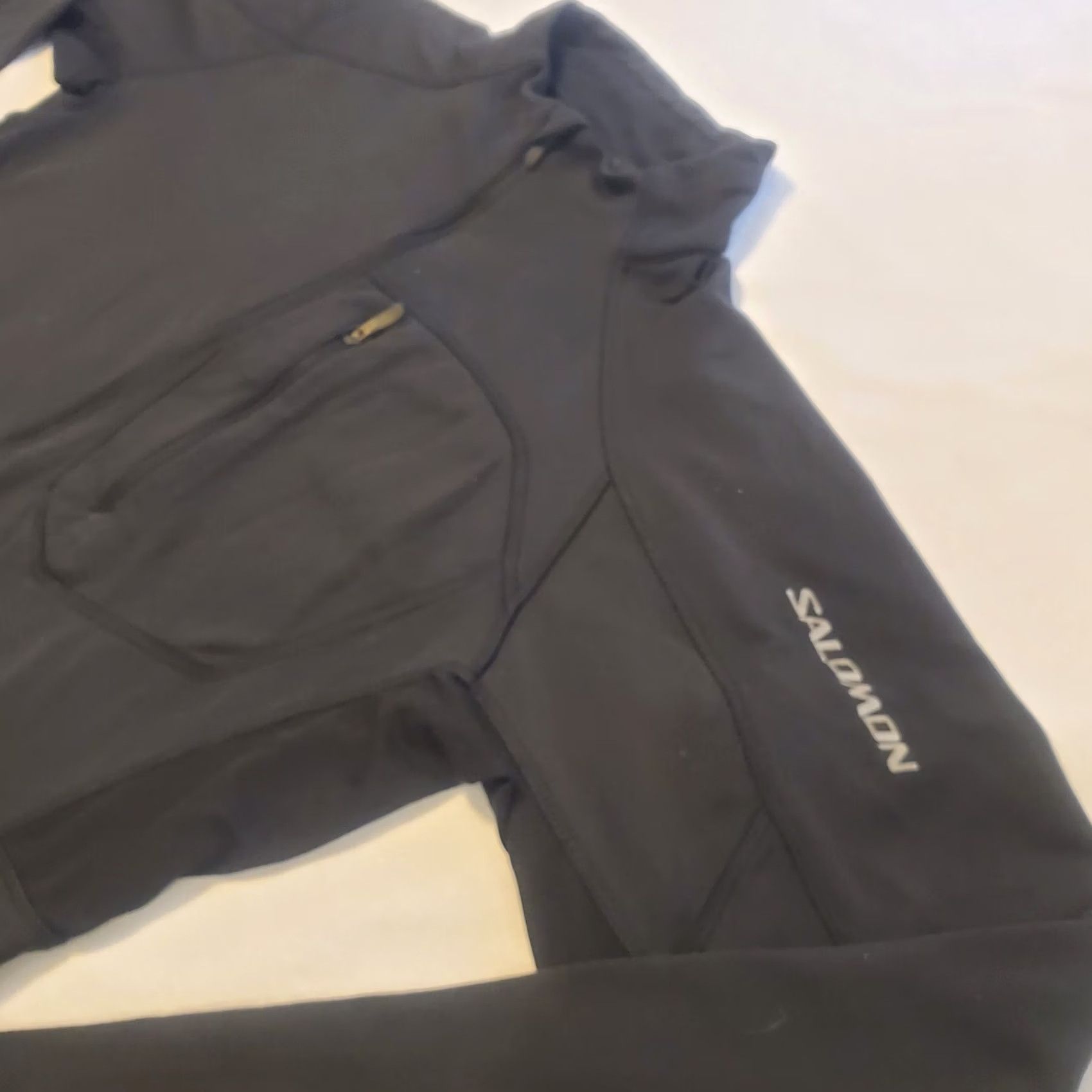 Salomon Salomon Womens Jacket Acti Lite Full Zip Black Large Athleisure Size L / US 10 / IT 46 - 5 Thumbnail