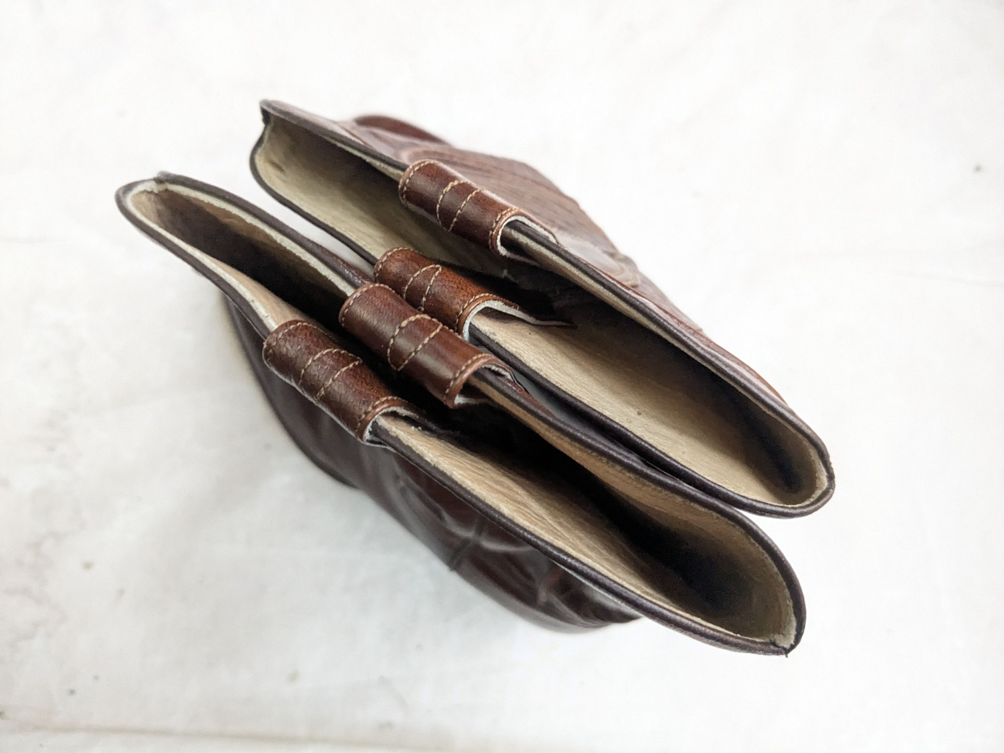 Dan Post Dan Post Cowboy Boots Brown Leather 10 D Spain Size US 10 / EU 43 - 12 Thumbnail