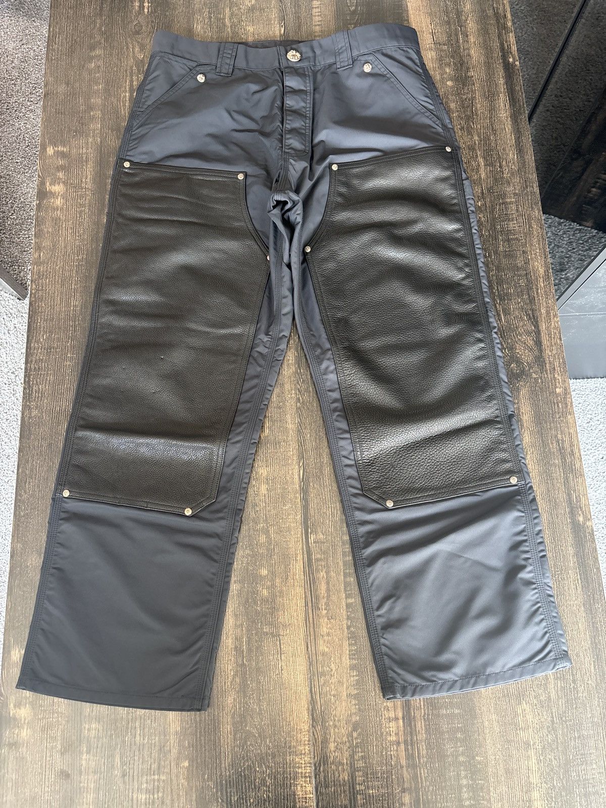 Chrome Hearts Chrome Hearts Half Nylon Half Leather Size US 34 / EU 50 - 1 Thumbnail
