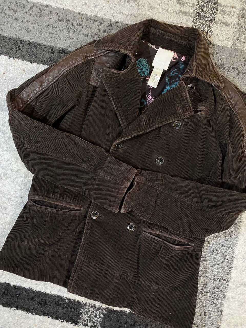 Diesel Diesel Blazer Women Leather Velvet Size L Brown Size L / US 10 / IT 46 - 6 Thumbnail