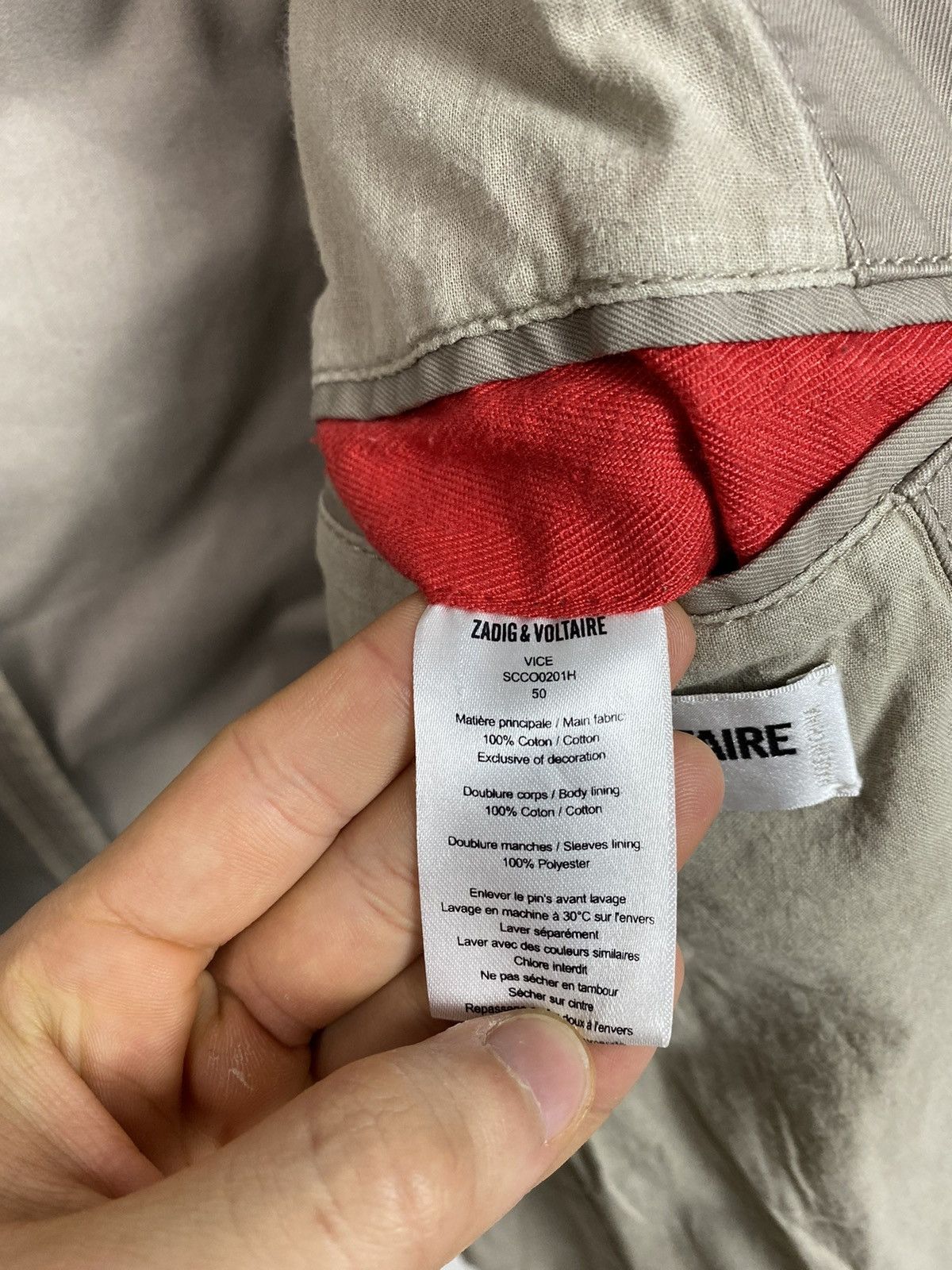 Zadig & Voltaire Zadig & Voltaire men blazer jacket logo Size 50S - 19 Thumbnail
