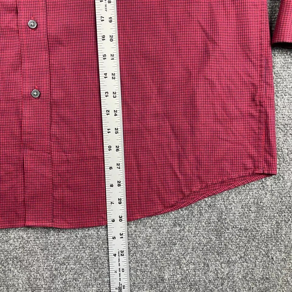 Roundtree & Yorke Roundtree & Yorke Shirt Mens Large Gingham Travel Smart Size US L / EU 52-54 / 3 - 4 Thumbnail