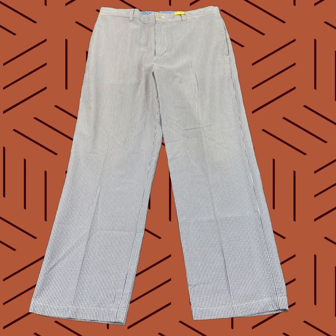 Vintage VINTAGE Vineyard Vines Pants Men 34x30 Khaki Relaxed Leg Striped Cotton Casual Outdoor Size US 34 / EU 50 - 1 Thumbnail