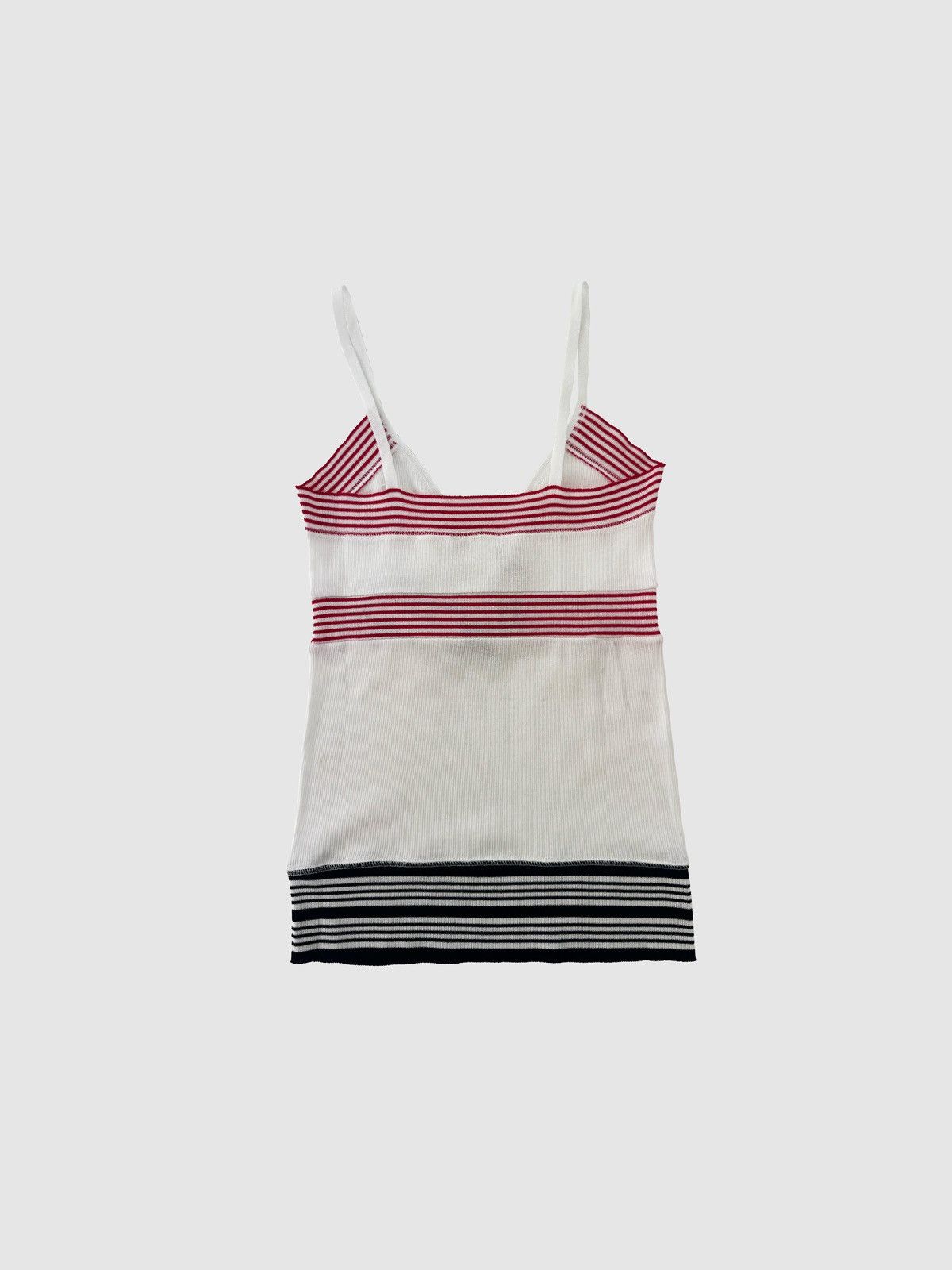 Kenzo Top white Kenzo with red and blue stripes Size M / US 6-8 / IT 42-44 - 2 Thumbnail