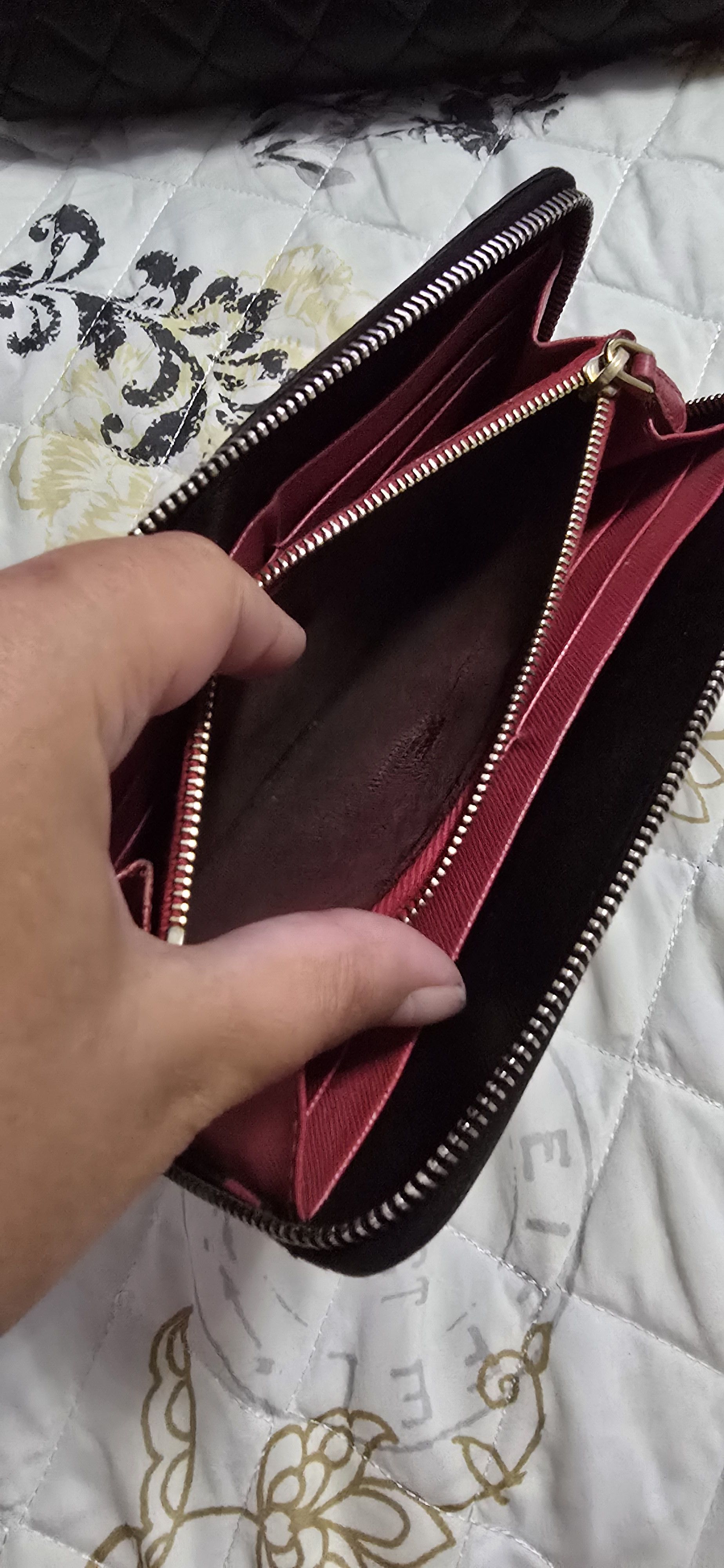 Prada Saffiano Fiocco Zippy Wallet Size ONE SIZE - 8 Thumbnail