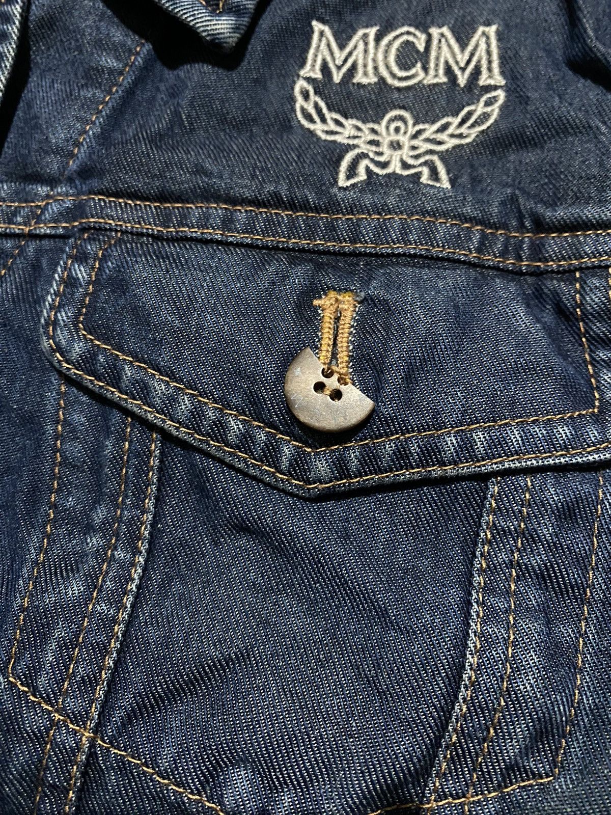 If Six Was Nine × Le Grande Bleu (L.G.B.) ❤️‍🔥MCM vintage jeans jacket❤️‍🔥 Size M / US 6-8 / IT 42-44 - 5 Thumbnail