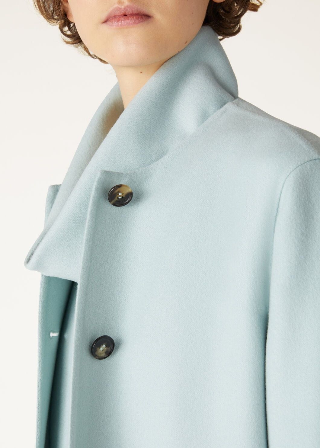 Loro Piana o1w1db10825 FAO8286 Ethan Coat in Light Blue Size XS / US 0-2 / IT 36-38 - 3 Thumbnail