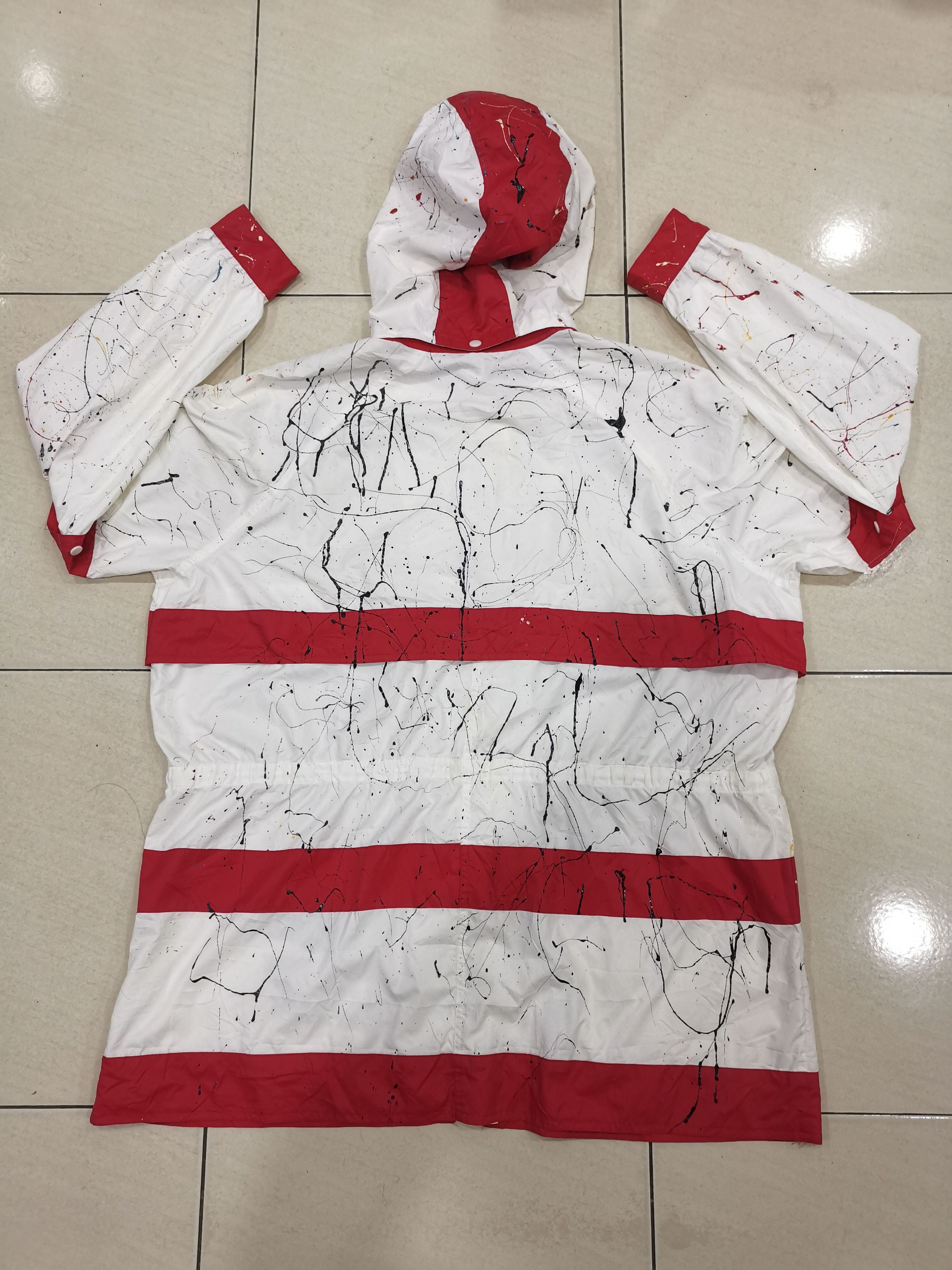 Balenciaga VTG Balenciaga BB SPELL OUT CUSTOM MADE PAINT SPLATTER Size US L / EU 52-54 / 3 - 6 Thumbnail