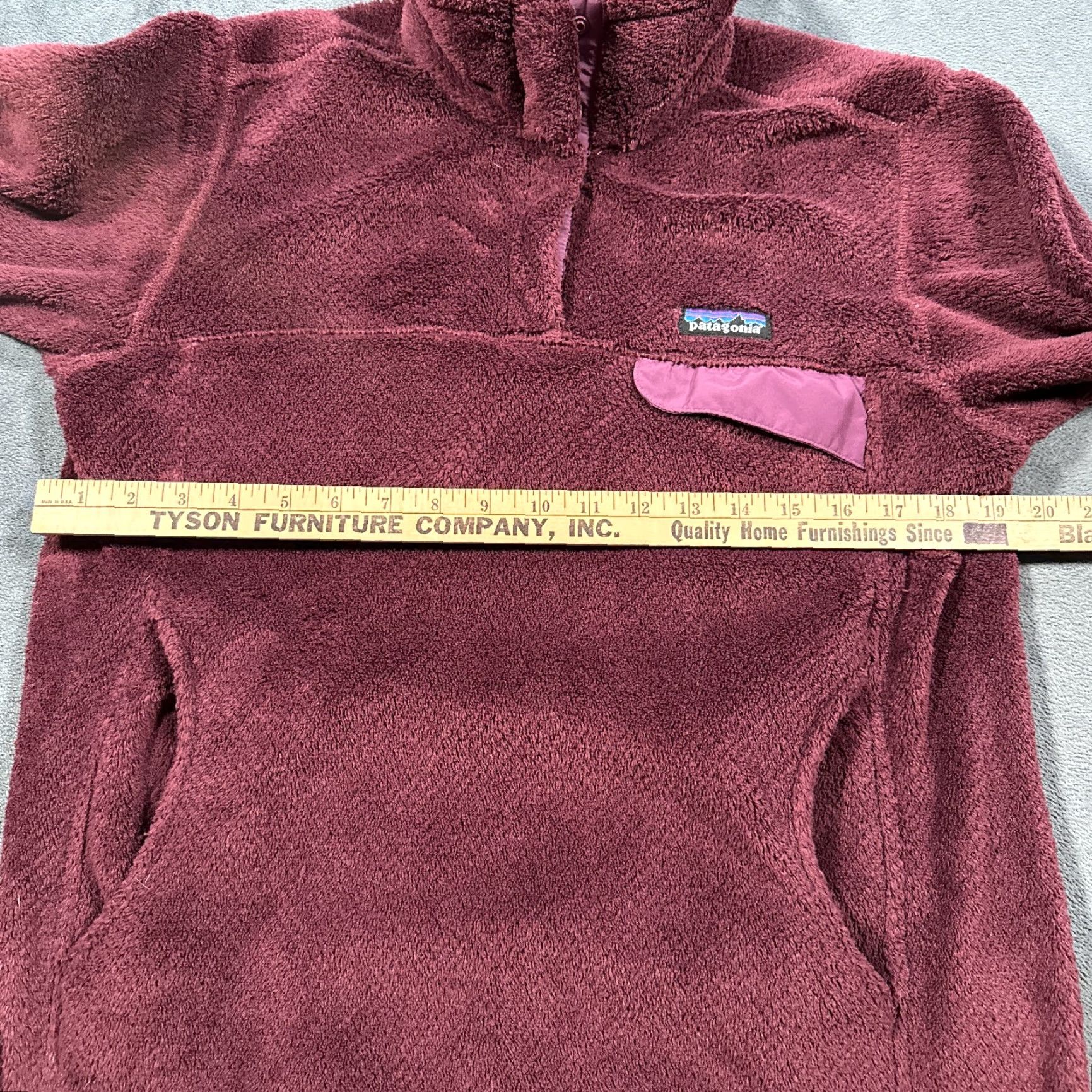 Patagonia Patagonia Jacket Womens Medium Burgundy Re Tool Snap T High Pile Fleece Pullover Size M / US 6-8 / IT 42-44 - 5 Thumbnail