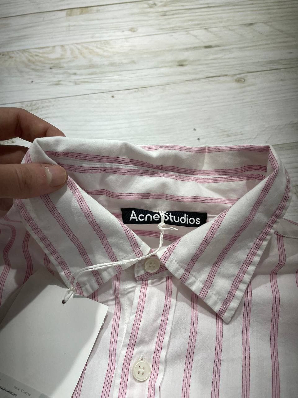 Acne Studios NEW Acne Studios Shirt Long Sleeve Button Up Striped Size US S / EU 44-46 / 1 - 11 Thumbnail
