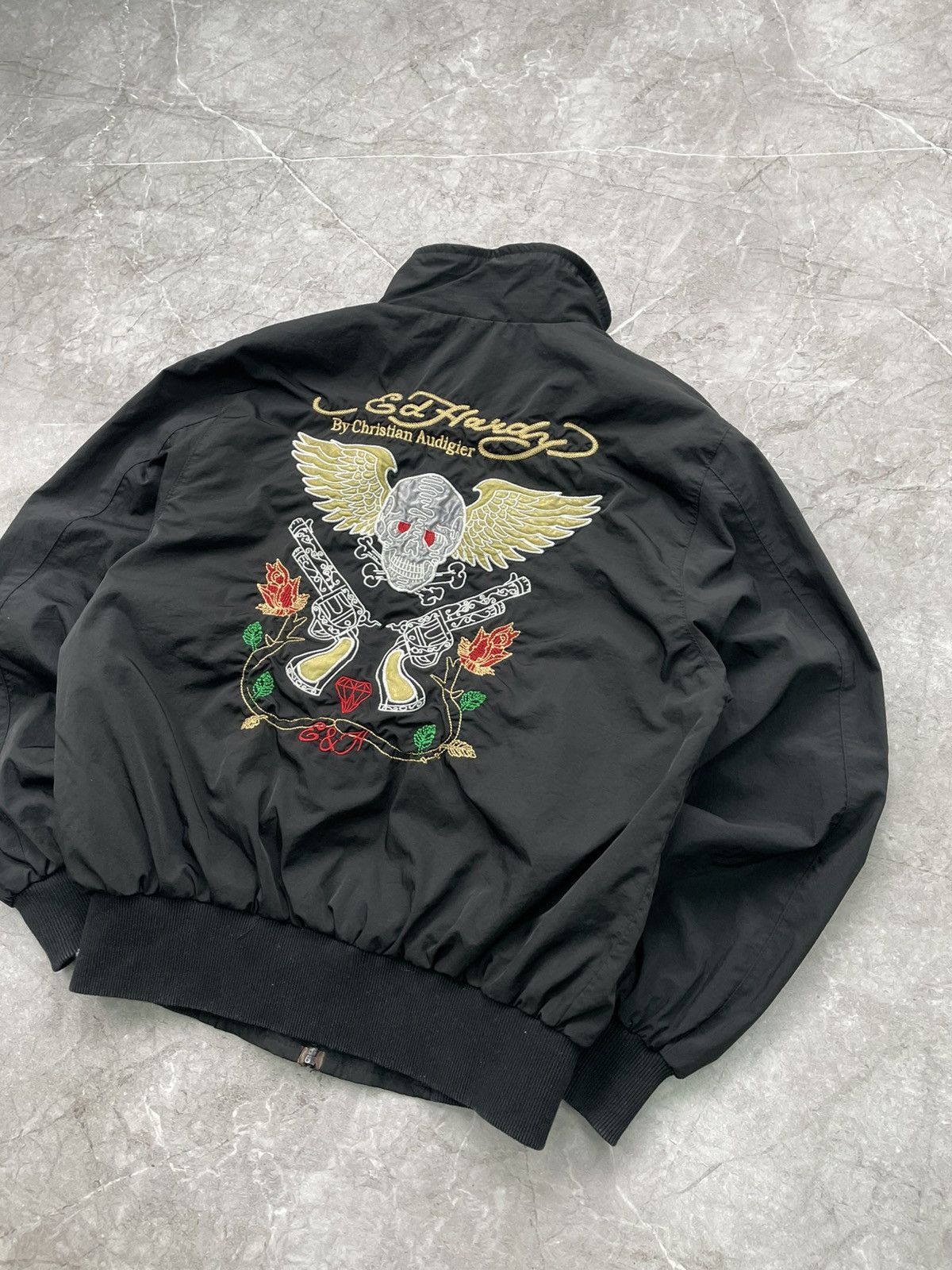 Ed Hardy × Vintage Vintage Edhardy avant garde punk bomber jacket MA1 y2k Size US M / EU 48-50 / 2 - 5 Thumbnail