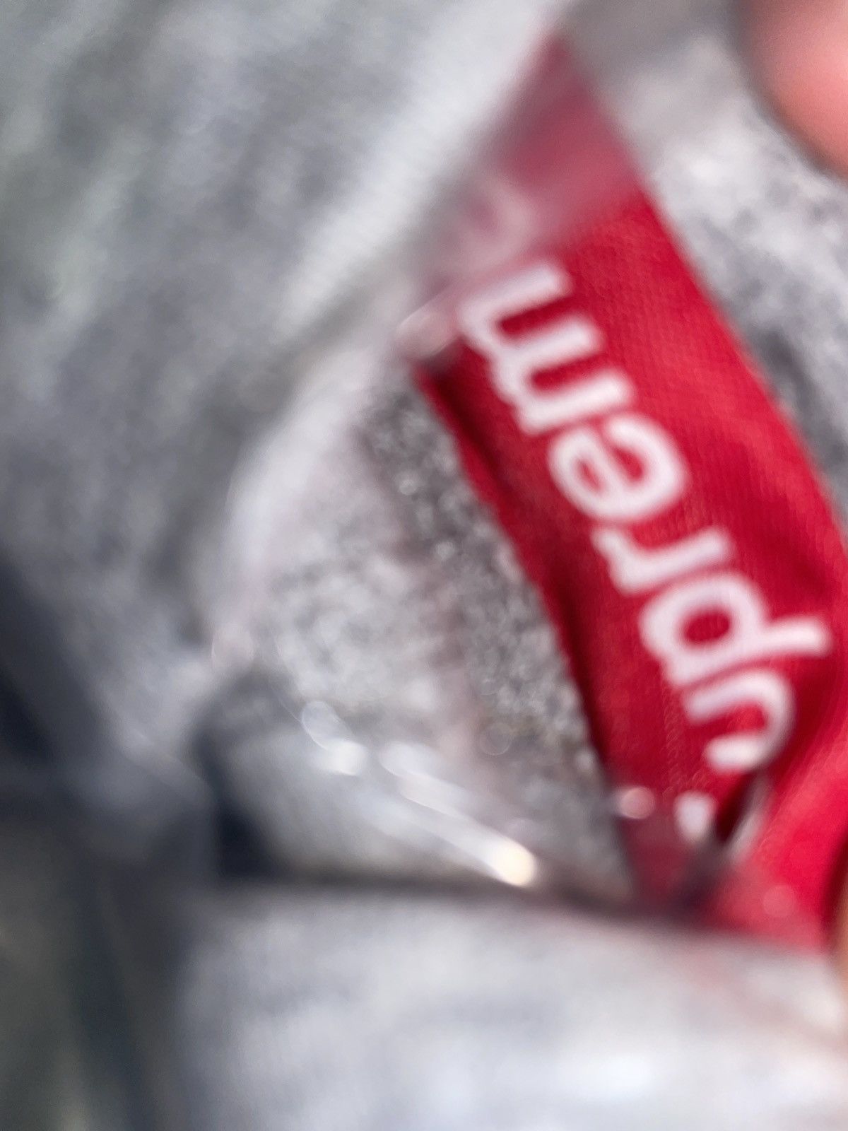 Supreme Heather Grey Reversed Supreme Hooded Sweatshirt Size US S / EU 44-46 / 1 - 4 Thumbnail