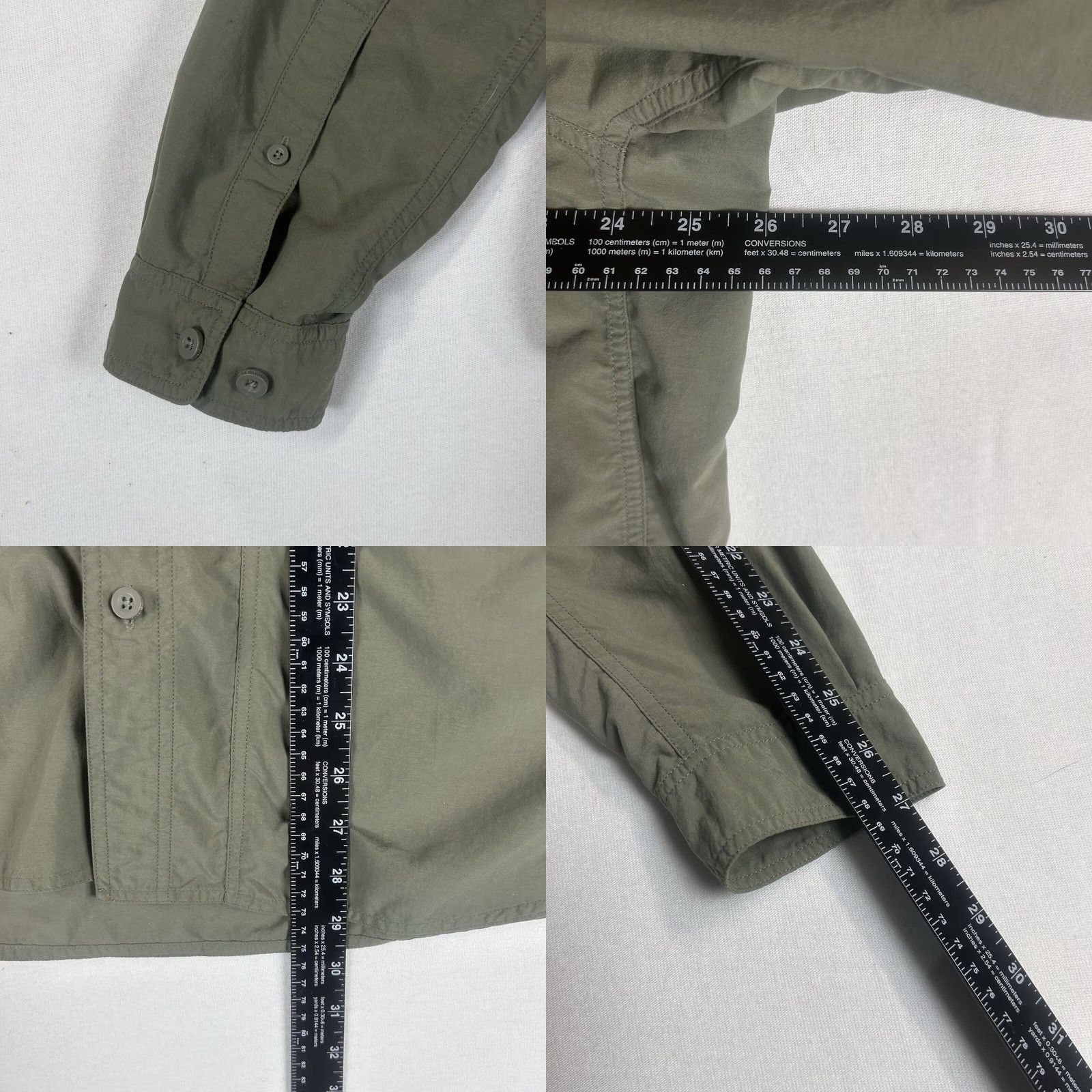 Eddie Bauer Eddie Bauer Button-Up Shirt Mens XL Green Long Sleeve Casual Pockets Camp Heritage Travex Modern Regular Fit Size US XL / EU 56 / 4 - 8 Thumbnail