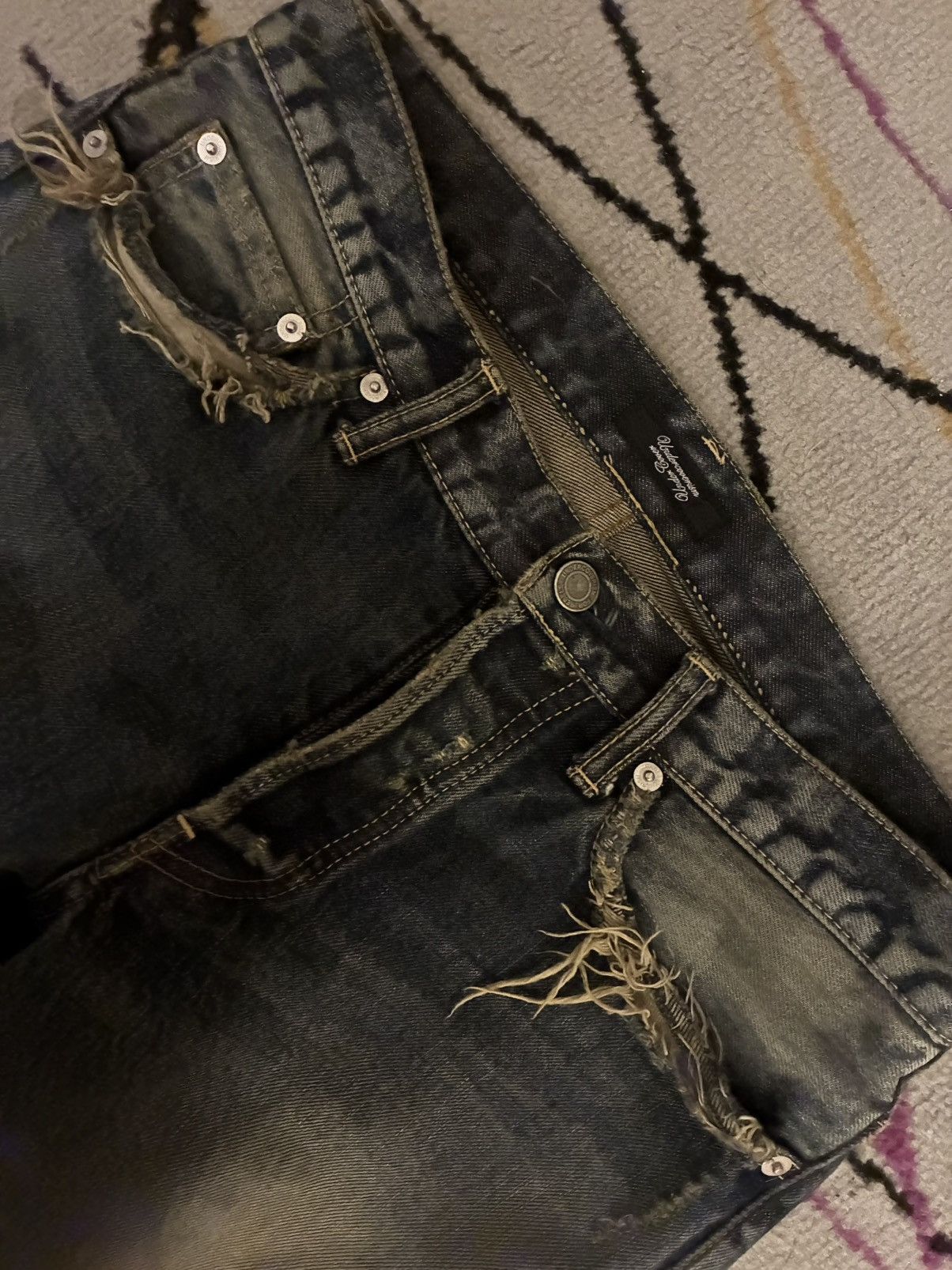 Undercover Undercover Blue Yarn 68 Denim Size US 30 / EU 46 - 5 Thumbnail