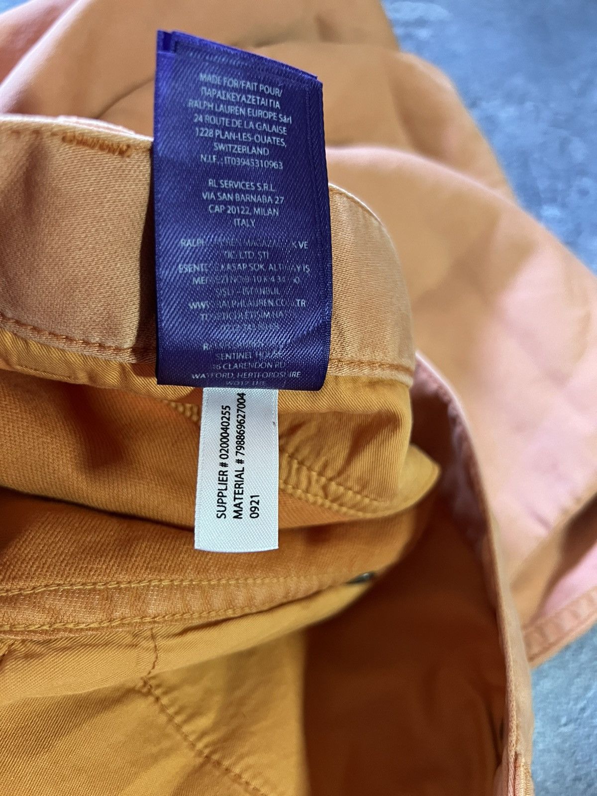 Ralph Lauren Purple Label Ralph Lauren Purple Label Orange Mens Slim Fit Pants NEW Size US 38 / EU 54 - 7 Thumbnail