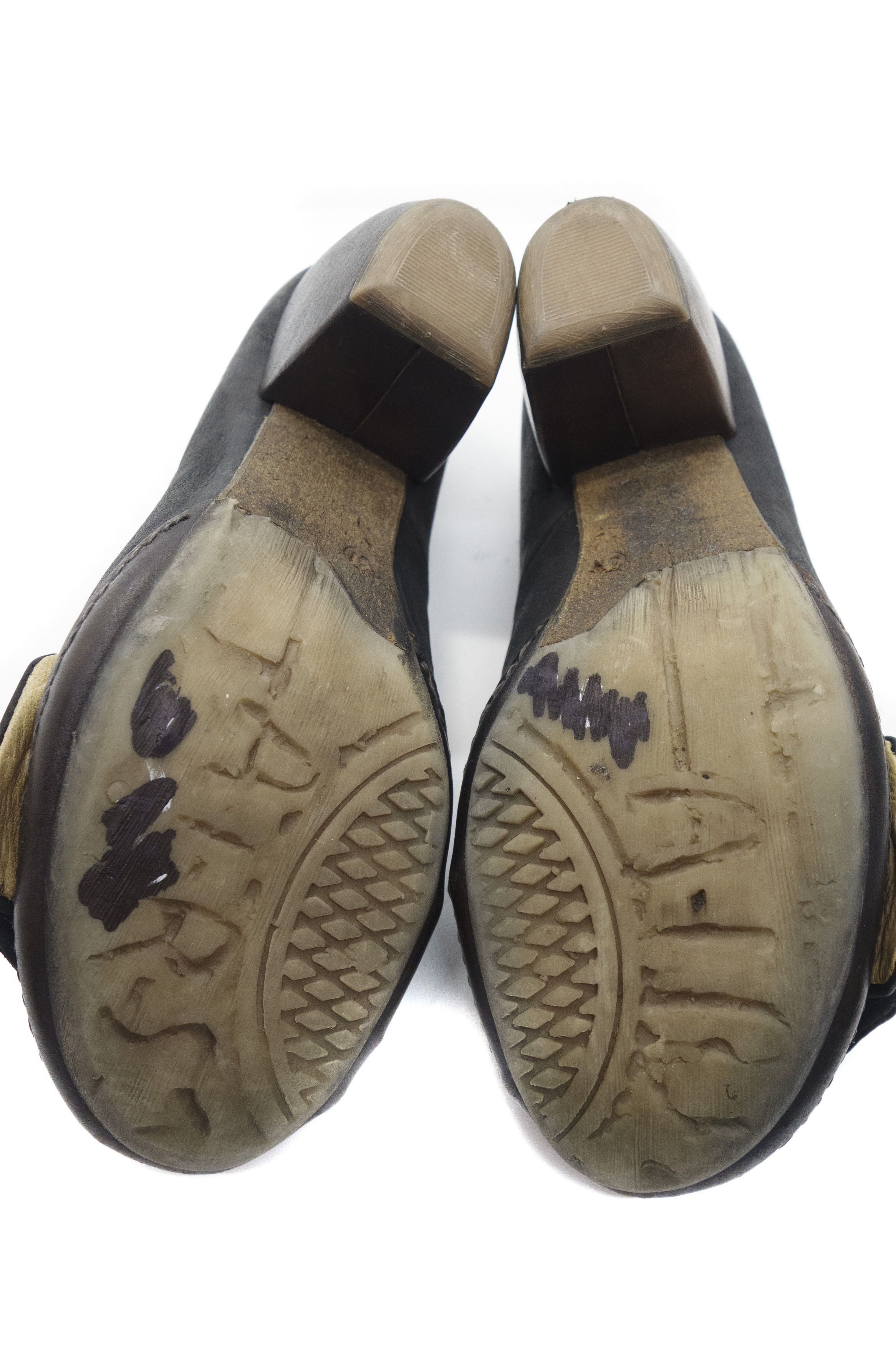A.S.98 00S A.S.98 Leather Heeled Ballet Shoes Size US 7 / IT 37 - 6 Thumbnail