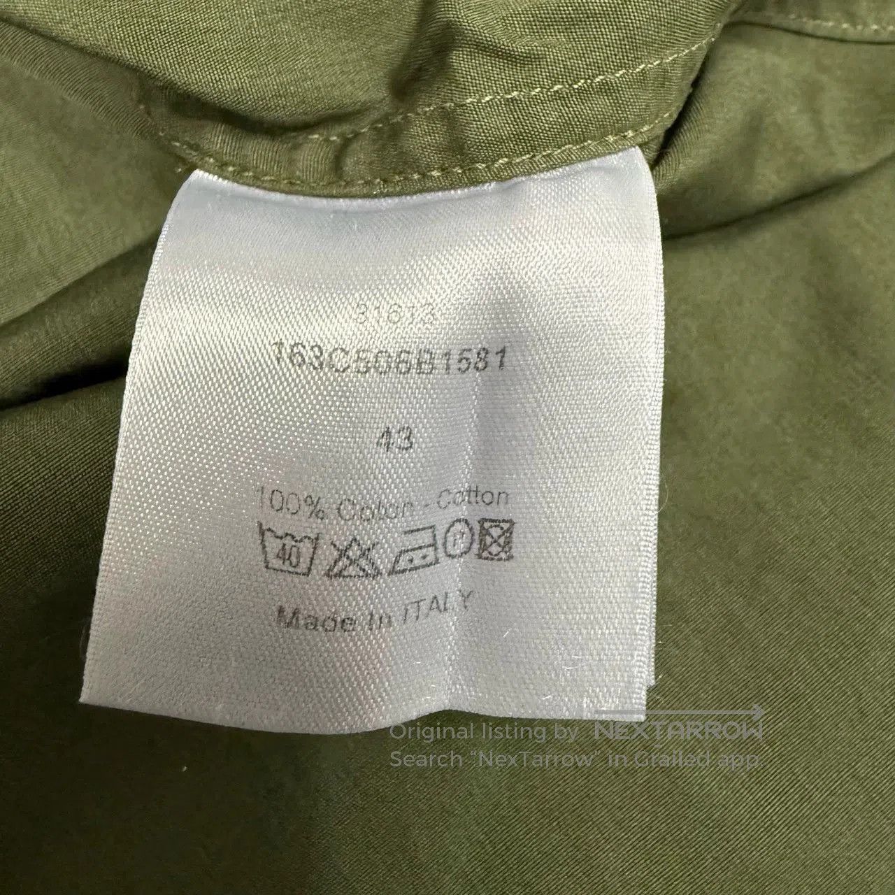 Dior Dior Homme Green CD Logo Long Sleeve Shirt. Size US L / EU 52-54 / 3 - 4 Thumbnail