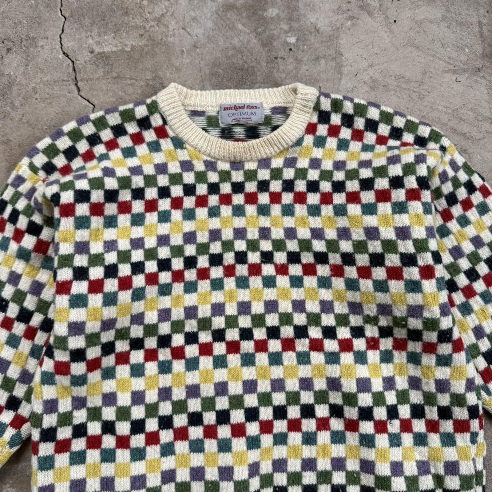 Other Mitchael Kross Knit Hand Made England Multicolored Sweater Size US XL / EU 56 / 4 - 3 Thumbnail
