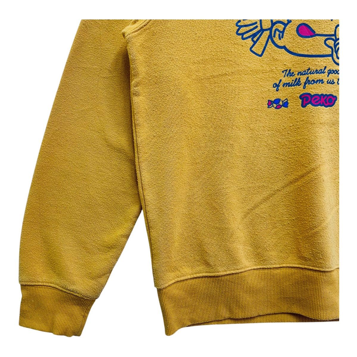 Japanese Brand Japanese Character Sweatshirt Mustard Yellow Peko Chan M Size US M / EU 48-50 / 2 - 3 Thumbnail