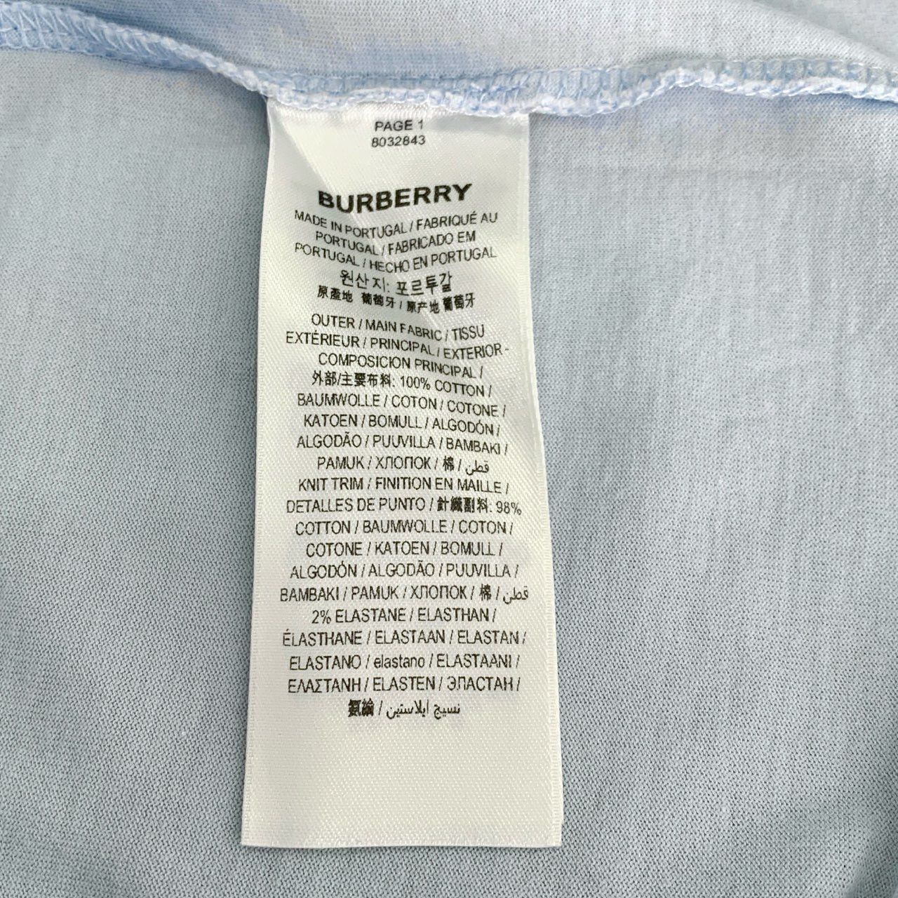 Burberry Burberry T-Shirt Blue TB Logo Printed Cotton Tee (Size XS) Size US XS / EU 42 / 0 - 3 Thumbnail