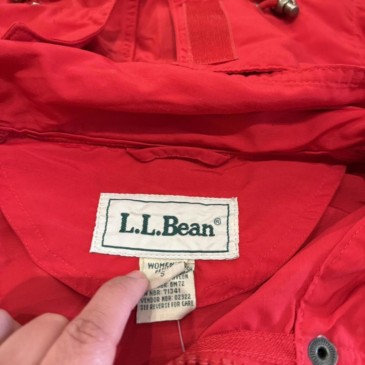 Designer Red LL Bean Windbreaker Jacket Size S / US 4 / IT 40 - 3 Thumbnail
