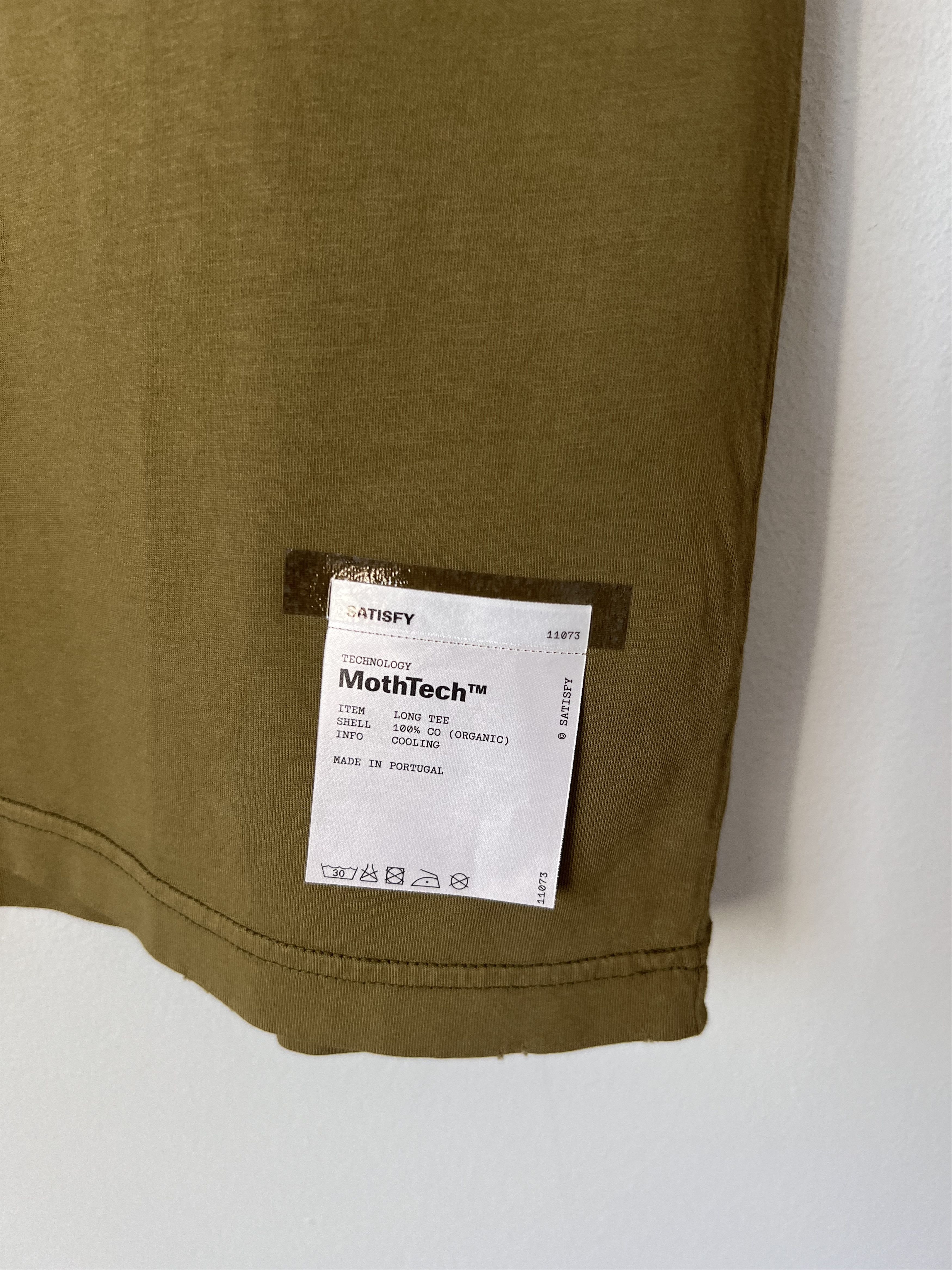 Satisfy Satisfy Running Equipment MothTech Tee in Military Olive Size US S / EU 44-46 / 1 - 3 Thumbnail