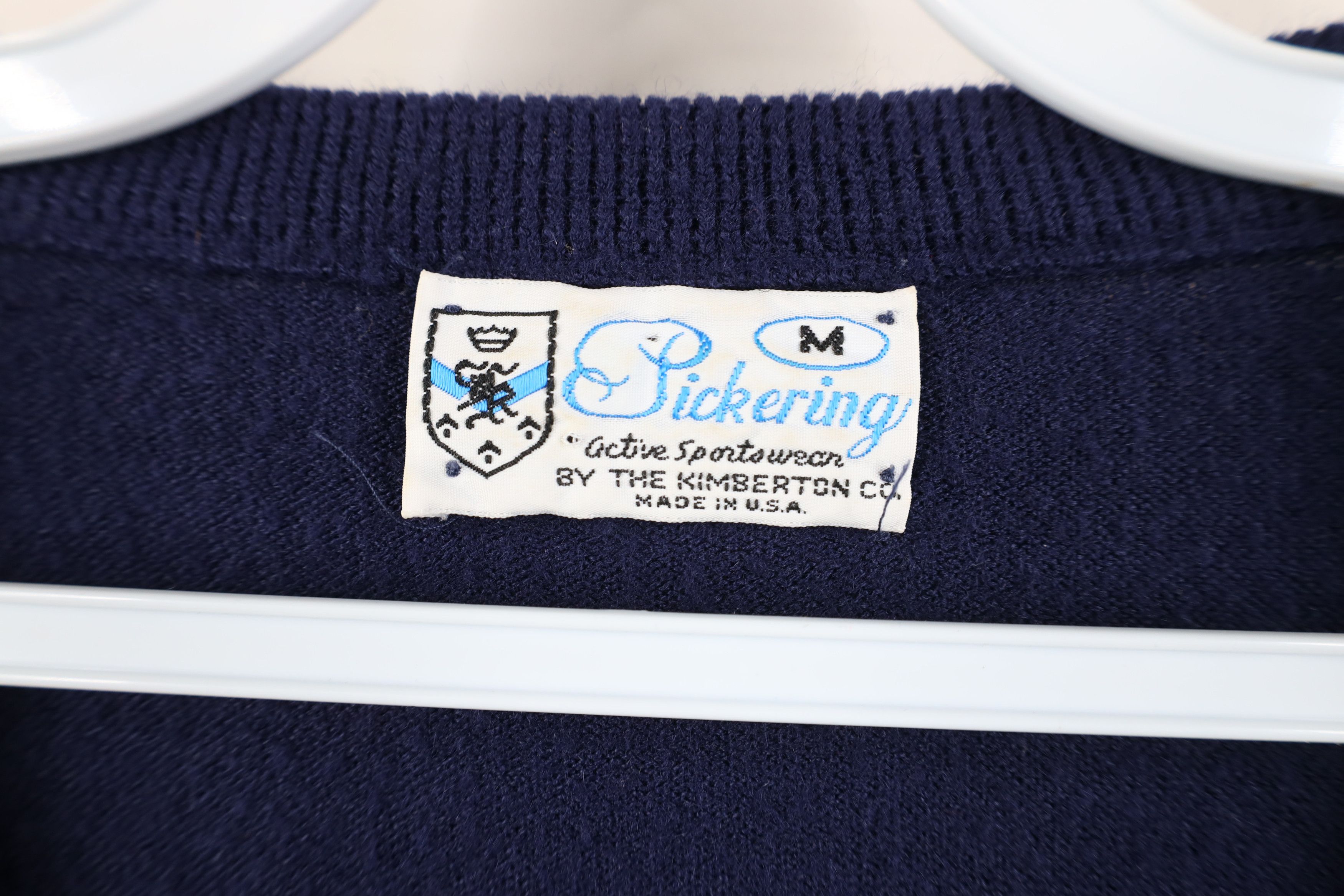 Vintage Vintage 70s Streetwear Soft Knit V-Neck Sweater Blue USA Size US M / EU 48-50 / 2 - 4 Thumbnail