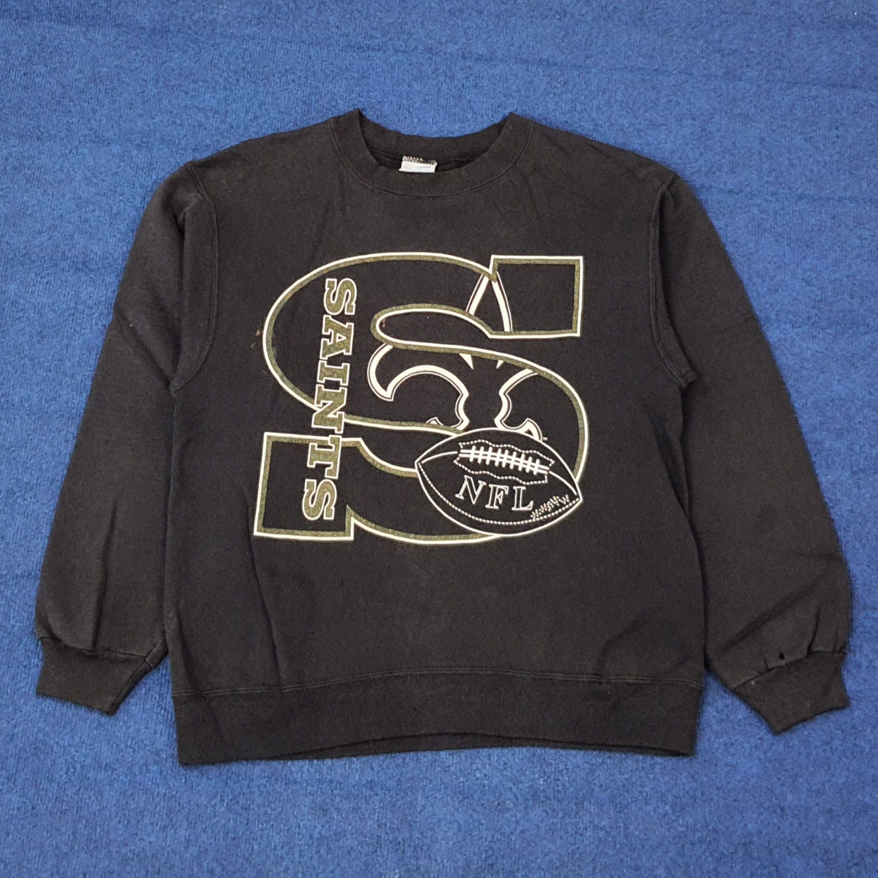 Hanes Vintage NFL New Orleans Saints Team Sweatshirt C264N2 Size US M / EU 48-50 / 2 - 1 Thumbnail