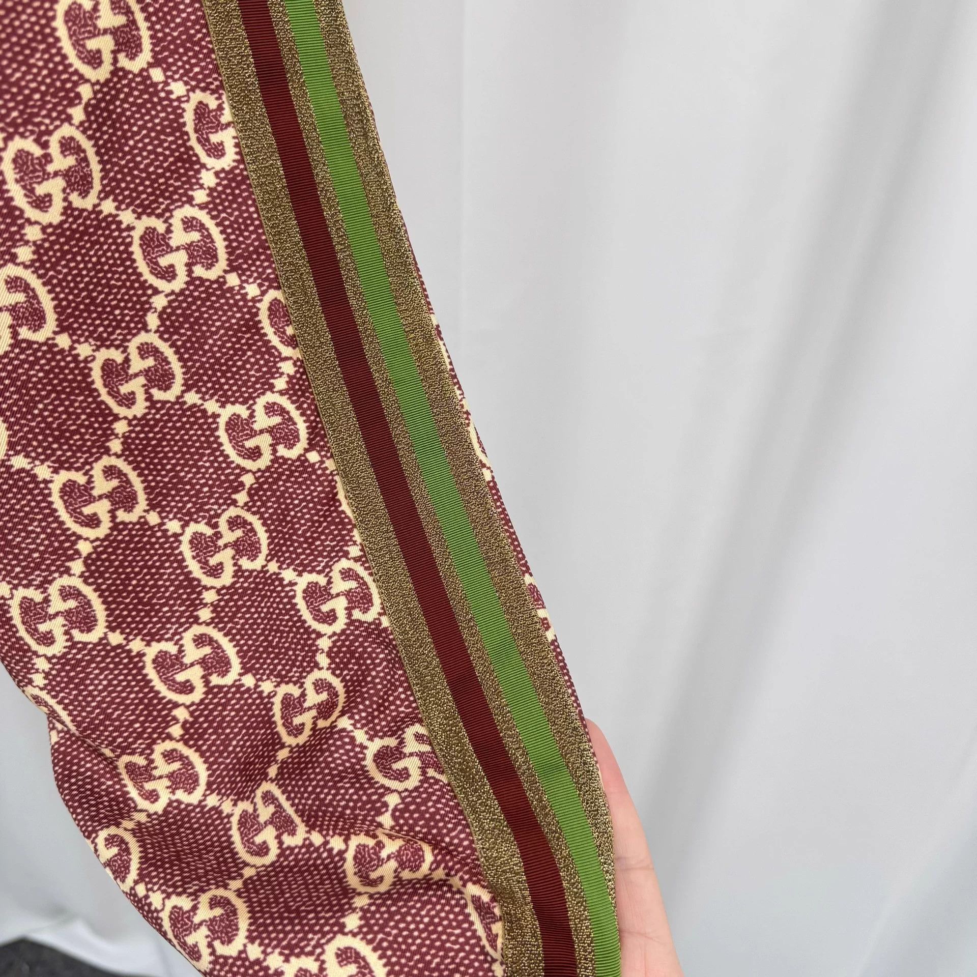 Gucci Gucci all over GG webbing silk pants M new Size 31" - 5 Thumbnail