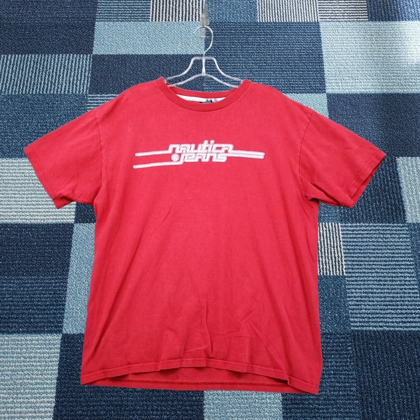 Nautica Nautica Men M T Shirt Crew Neck Red Short Sleeve Logo Spell Out Tee Shirt Size US M / EU 48-50 / 2 - 1 Thumbnail