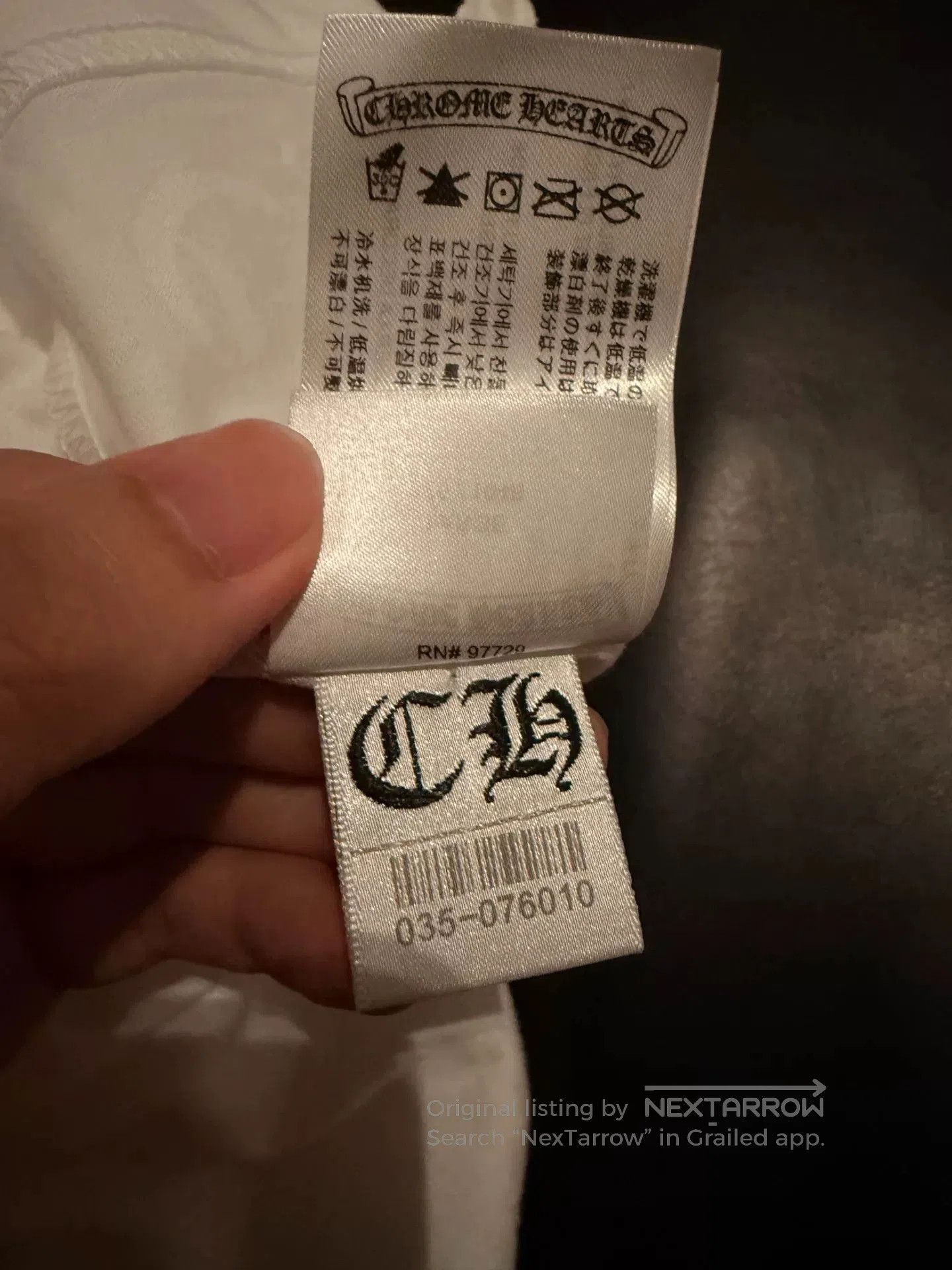 Chrome Hearts Chrome Hearts White Blue Logo Long Sleeve. Size US L / EU 52-54 / 3 - 7 Thumbnail