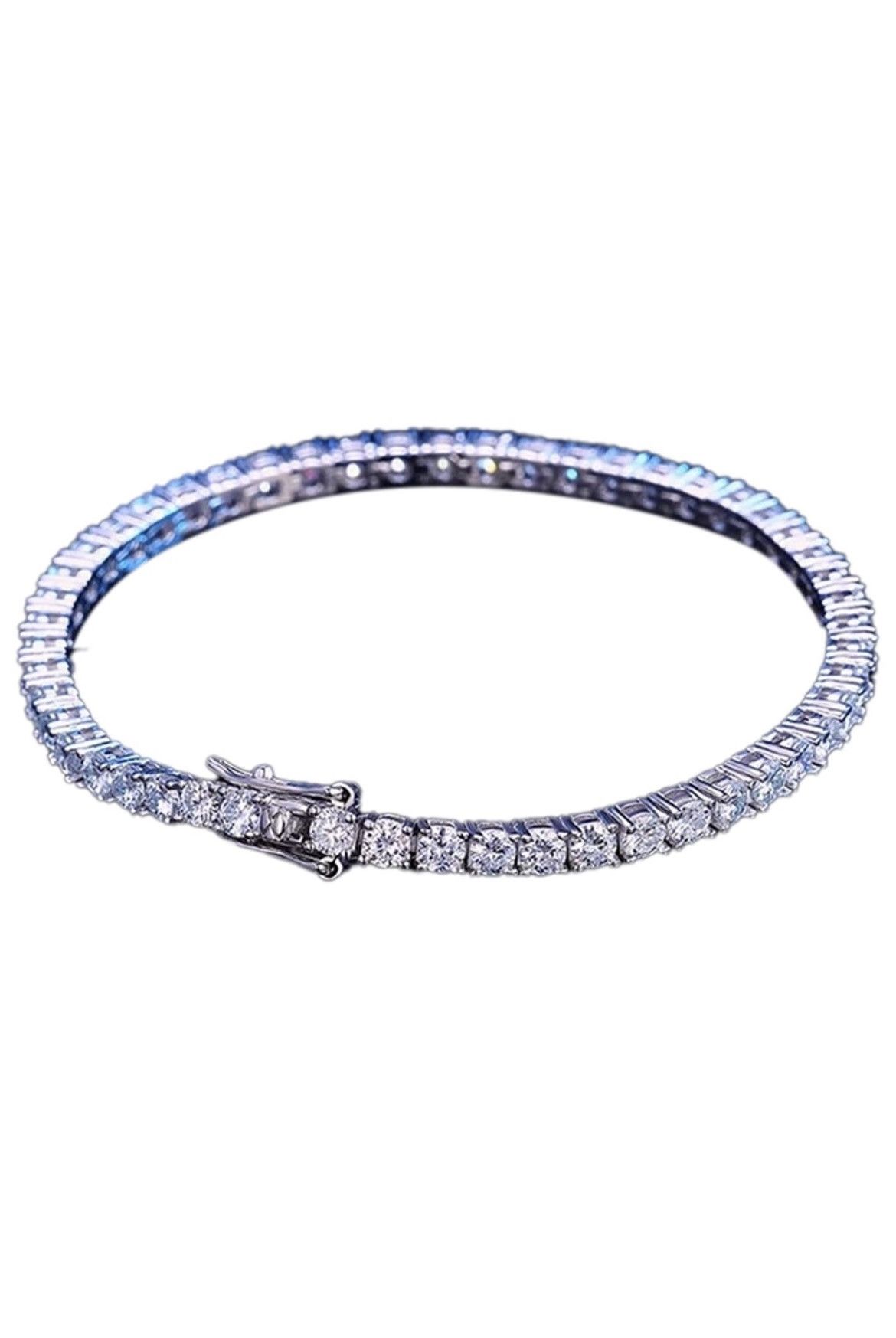 Other Moissanite Tennis Bracelet 7” 3mm Size ONE SIZE - 1 Thumbnail
