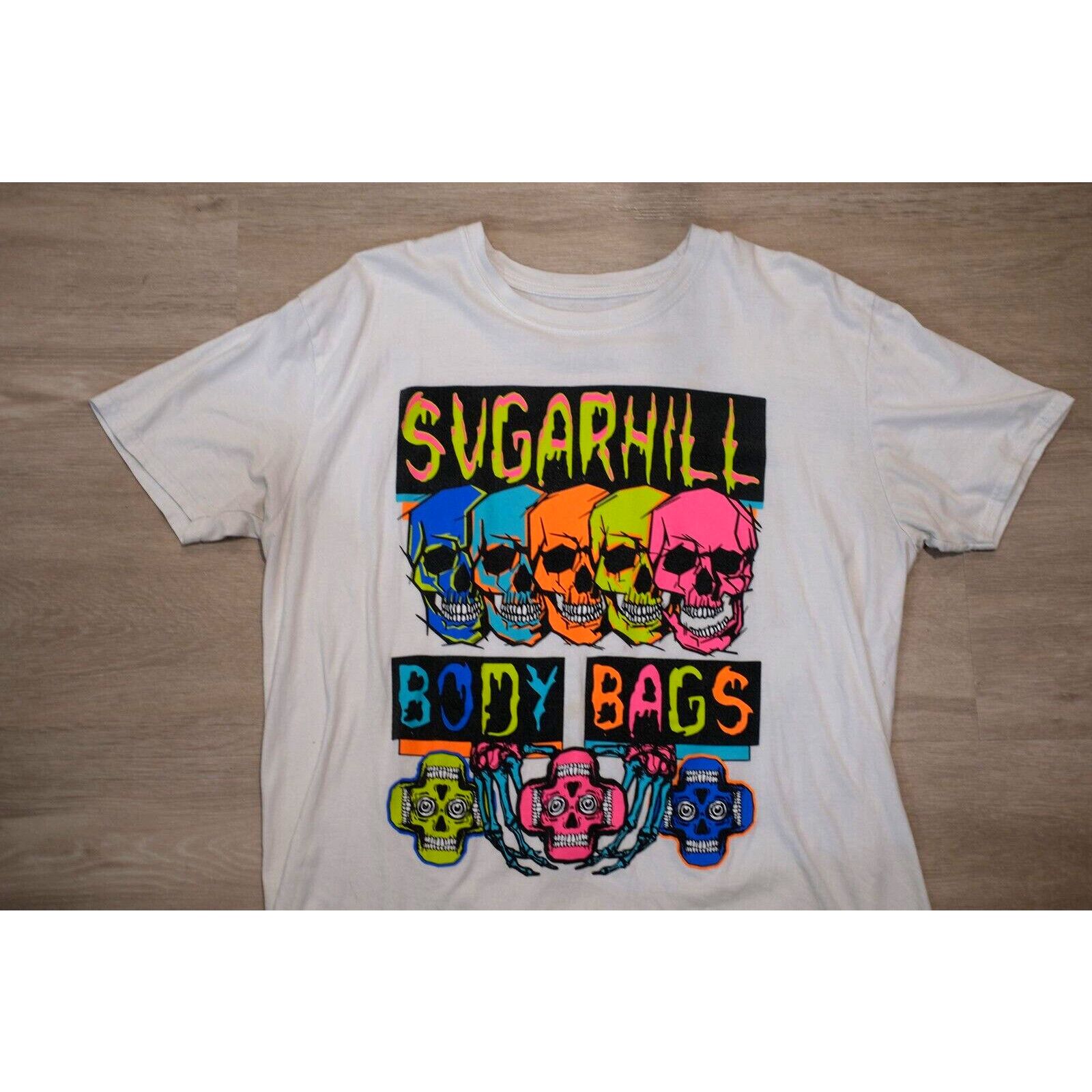 Vintage 1990s Sugarhill Body Bags Let Your Life Consume Tee