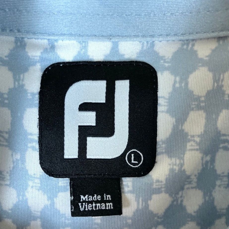 Footjoy FootJoy Polo Shirt Mens Blue White Quail Creek Short Sleeve Athletic Stretch L Size US L / EU 52-54 / 3 - 6 Thumbnail