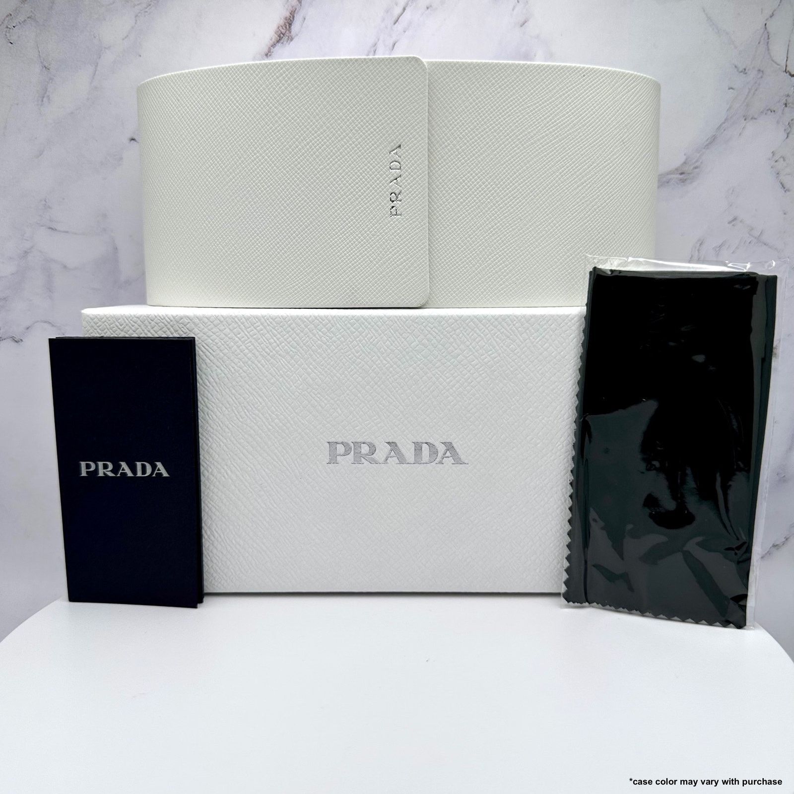 New PRADA Sunglasses Black Symbole PRADA MILANO Logo Square