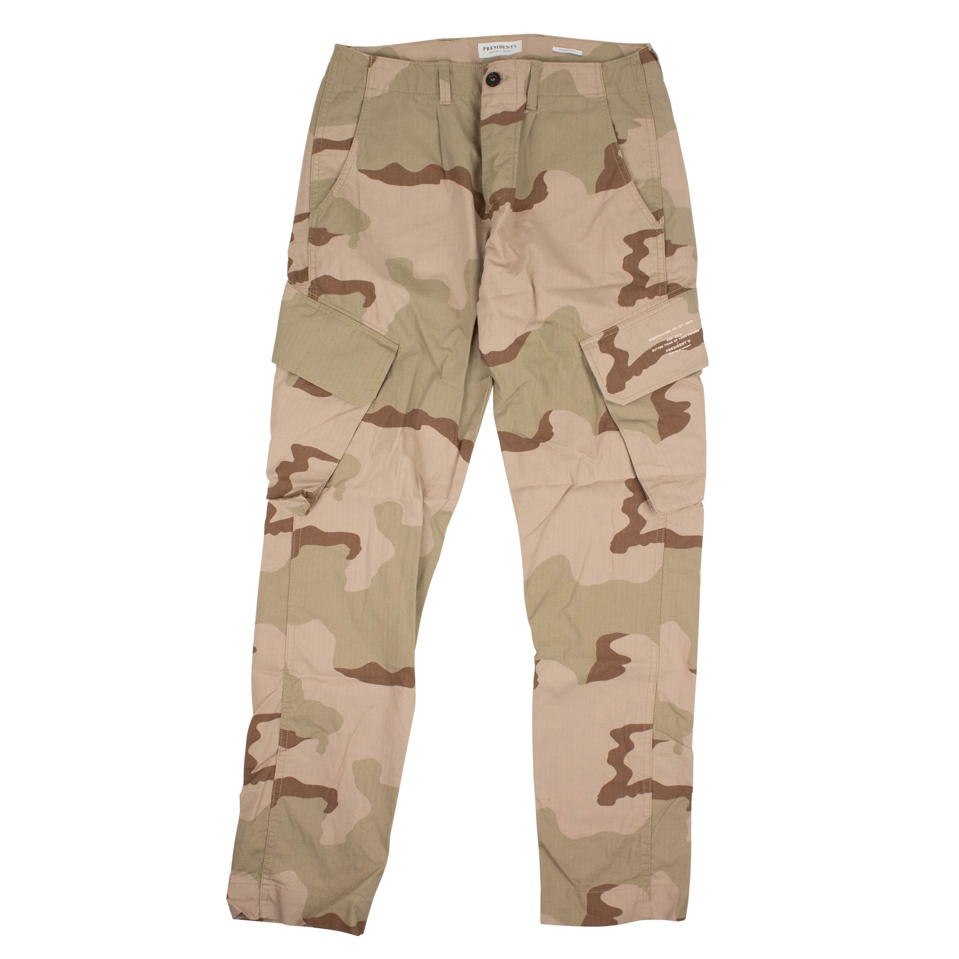 image of Presidents Beige Camo Jungle Trousers Pants Size 32/42, Men's