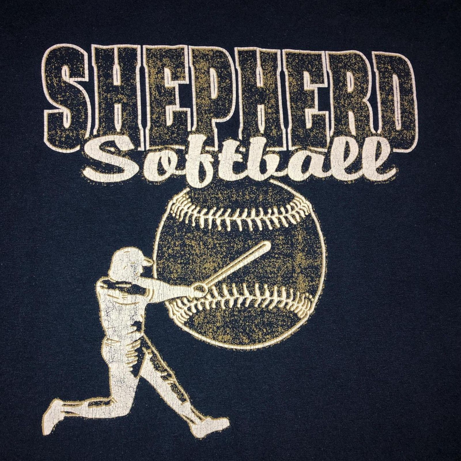 Jerzees Navy Shepherd Softball Graphic Tee Size M / US 6-8 / IT 42-44 - 3 Thumbnail
