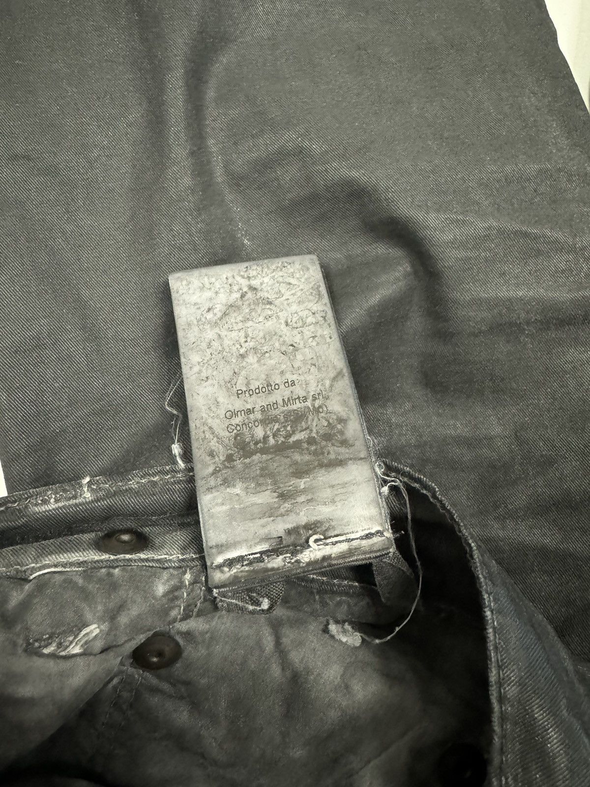 Rick Owens × Rick Owens Drkshdw Rick Owens Torrence Cut Waxed Denim Size US 28 / EU 44 - 16 Thumbnail