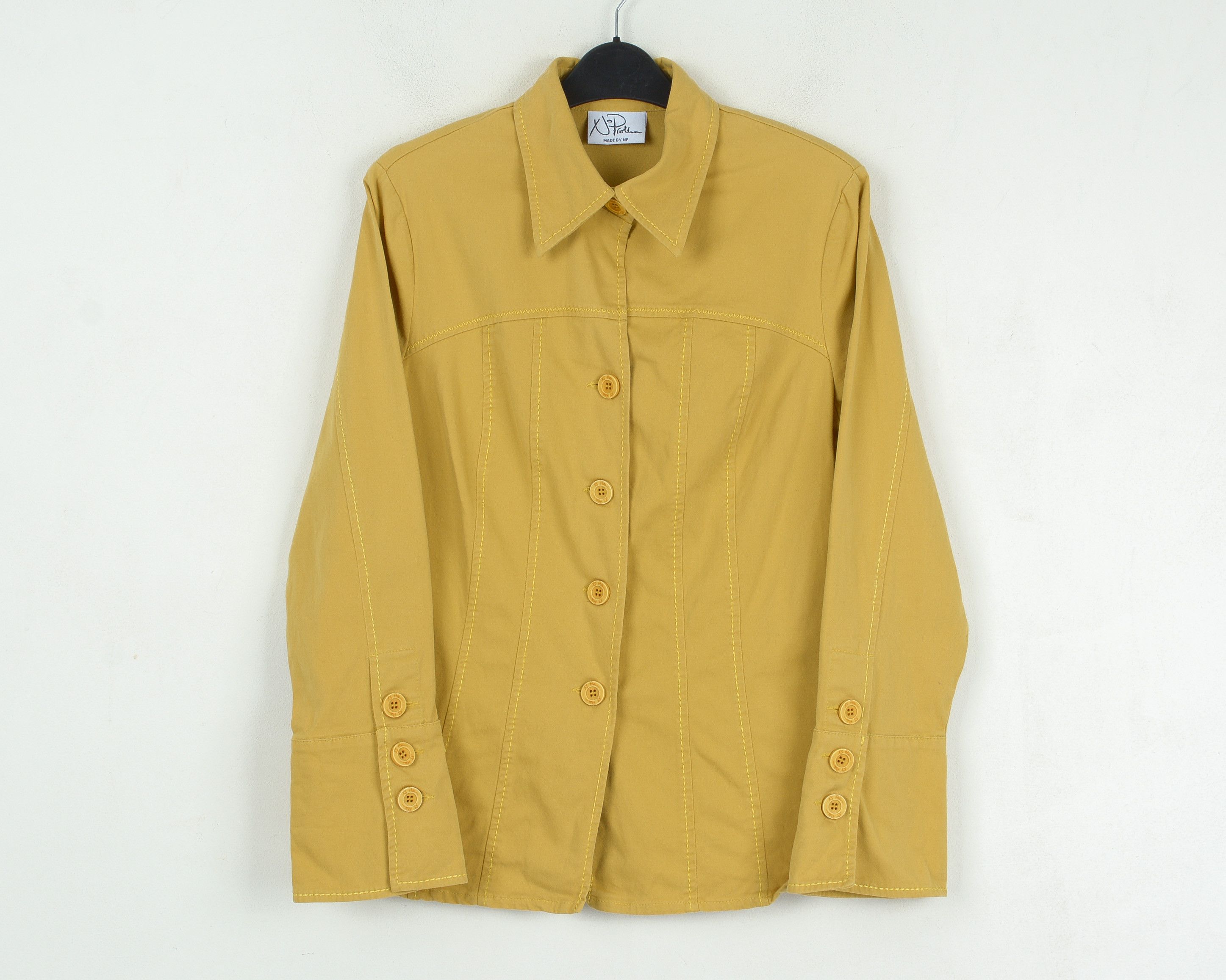 Other × Vintage NP Yellow Jacket Button Up Blazer Sport Coat Padded Shoulder Size S / US 4 / IT 40 - 1 Thumbnail