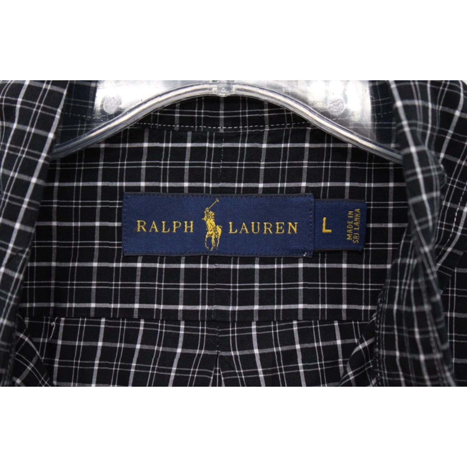 Ralph Lauren Ralph Lauren Shirt Men's Large Black Check Long Sleeve Button Down Black Pony Size US L / EU 52-54 / 3 - 5 Thumbnail