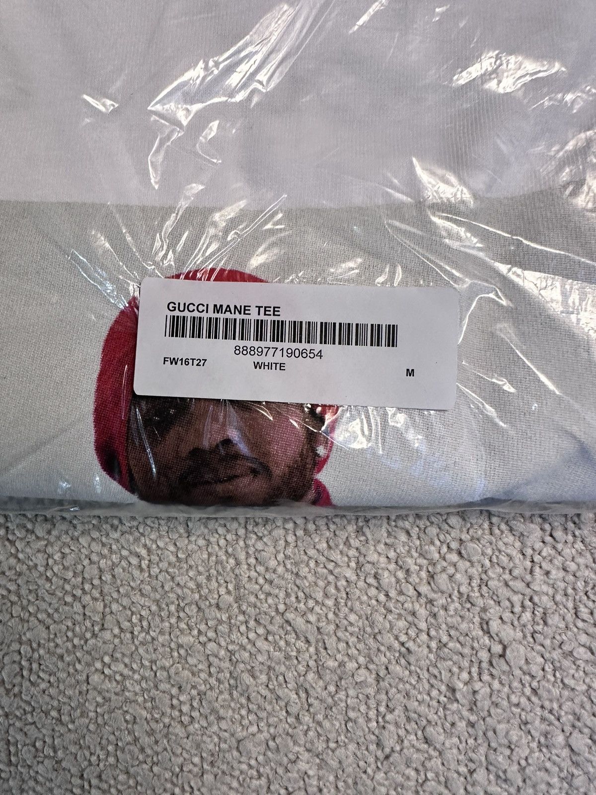 Supreme Supreme Gucci Mane Tee White Medium [NEW] Size US M / EU 48-50 / 2 - 3 Thumbnail