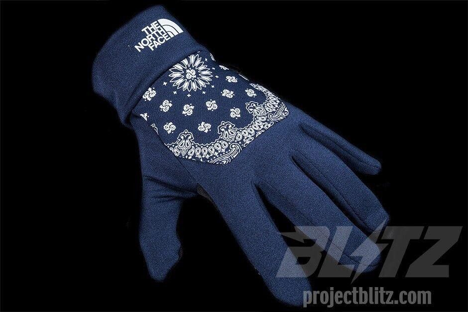 Supreme FW14 SUPREME THE NORTH FACE BANDANA ETIP GLOVES NAVY L Size ONE SIZE - 3 Thumbnail