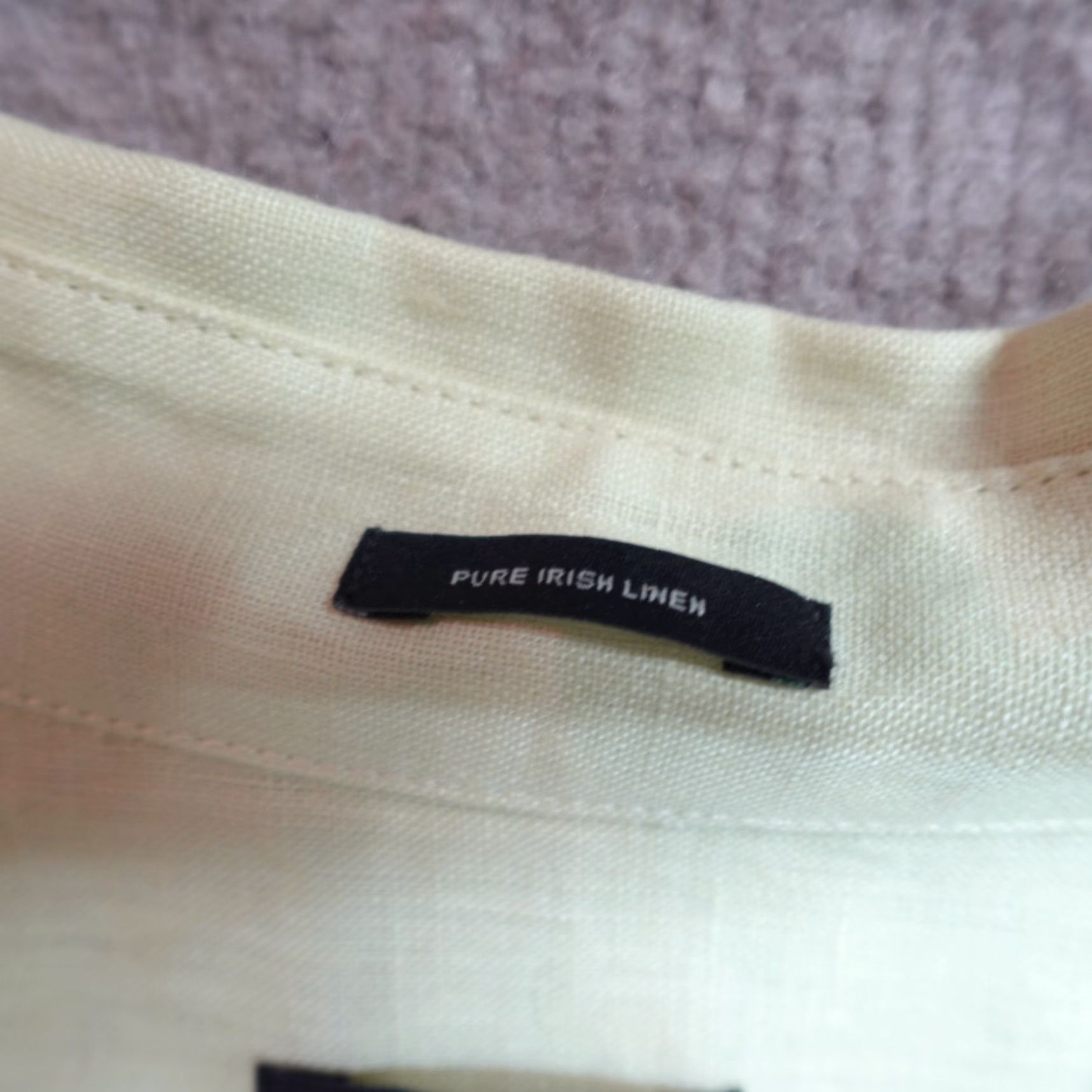 Talbots Talbots Shirt 16P Yellow Green Solid 100% Irish Linen Long Sleeves Size XXL / US 16-18 / IT 52-54 - 3 Thumbnail
