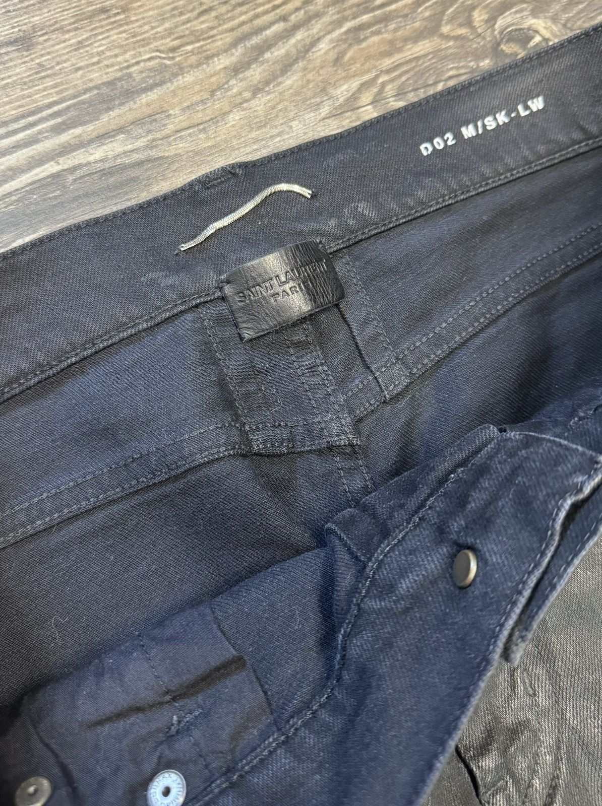 Saint Laurent Paris Saint Laurent Paris Waxed Denim Size US 30 / EU 46 - 3 Thumbnail
