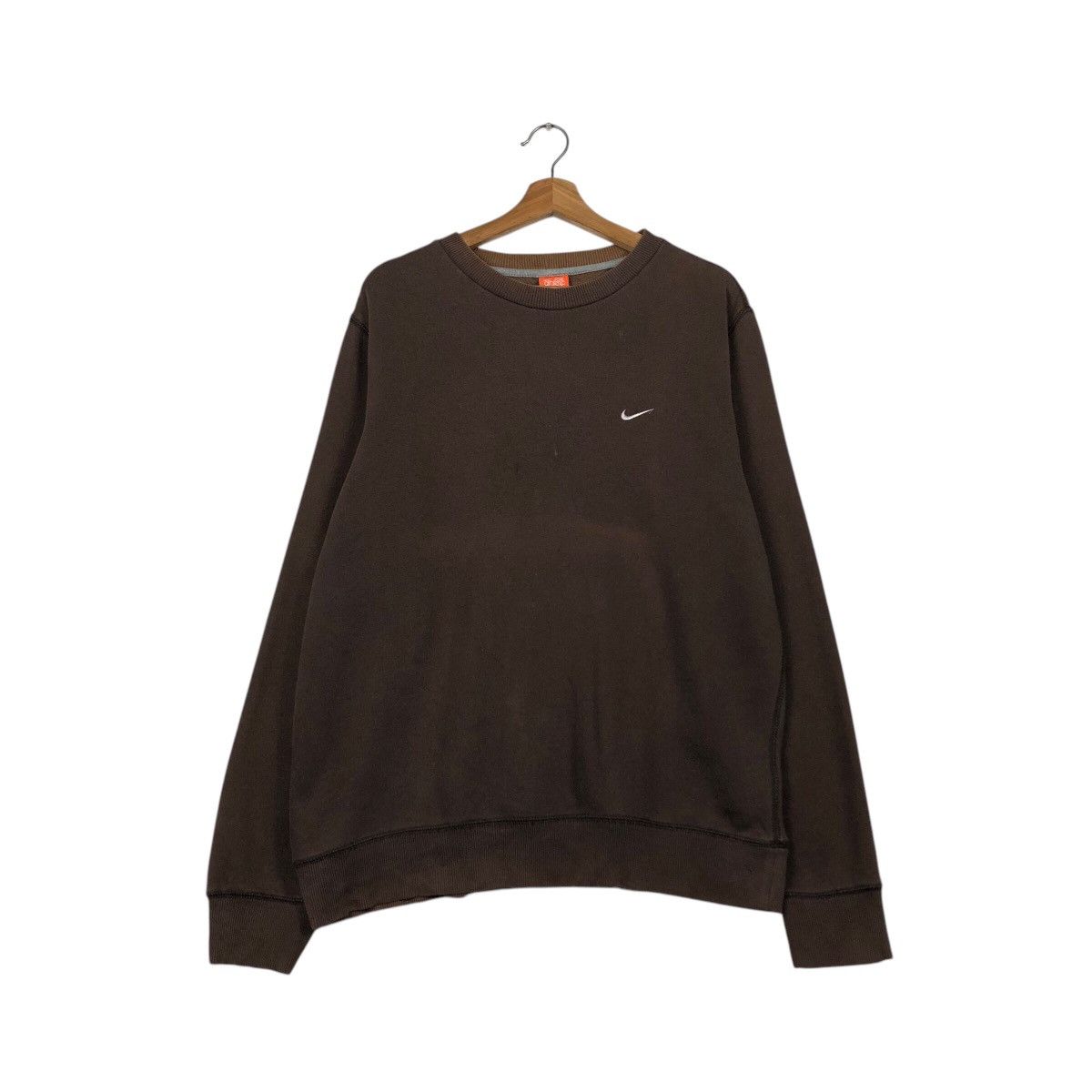 Nike Nike Essential Micro Swoosh Sweatshirt — Washed Cocoa Tone Size US L / EU 52-54 / 3 - 2 Thumbnail