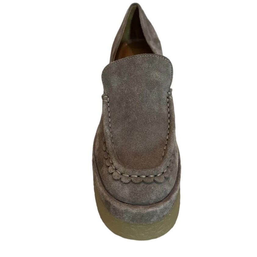 Marc Fisher MARC FISHER Lina Platform Loafer suede platform Size 10 M Size US 10 / IT 40 - 4 Thumbnail