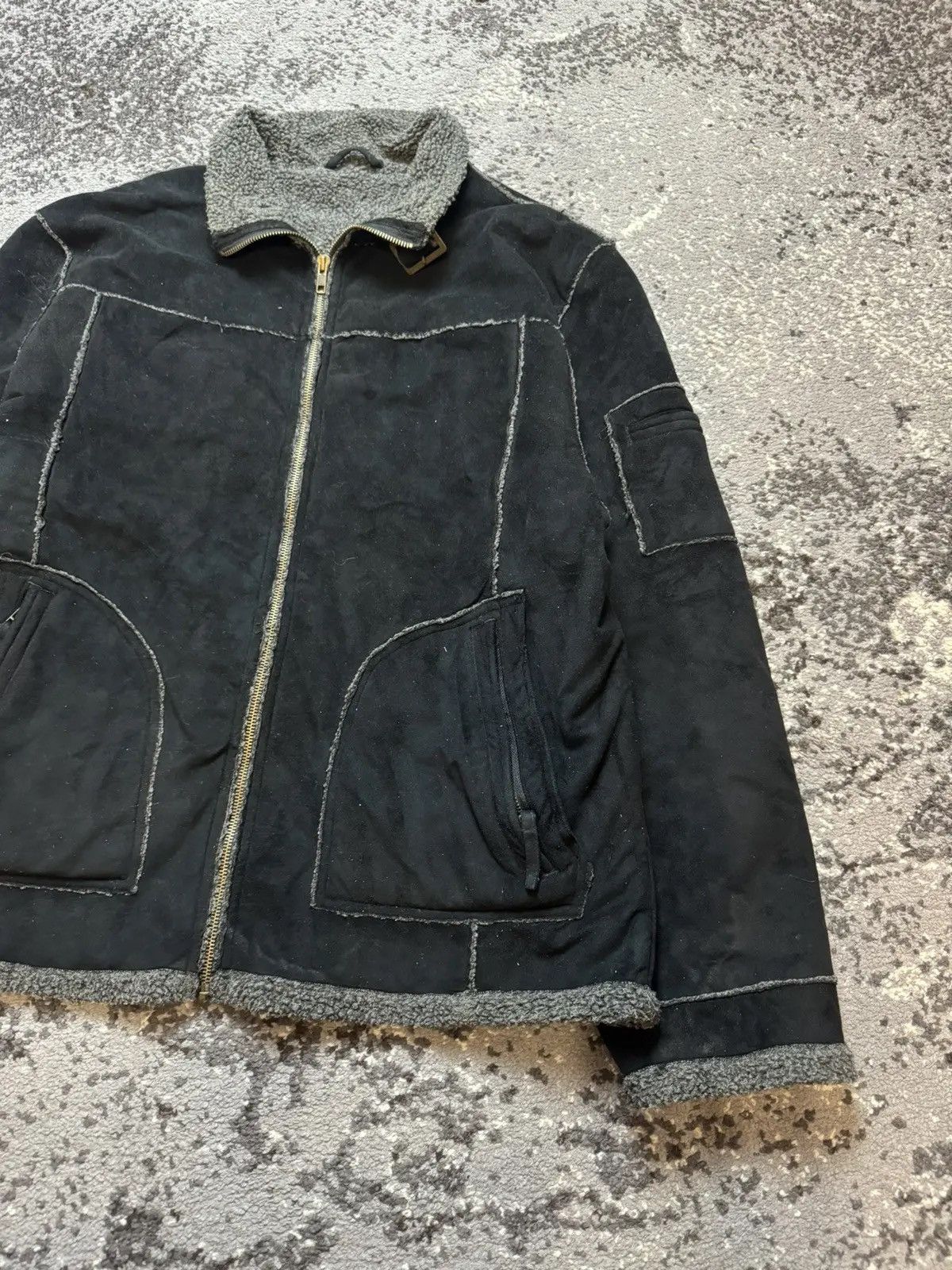 Vintage Vintage Y2K Double Suede Fur Style Jacket Avantgarde Size US M / EU 48-50 / 2 - 2 Thumbnail