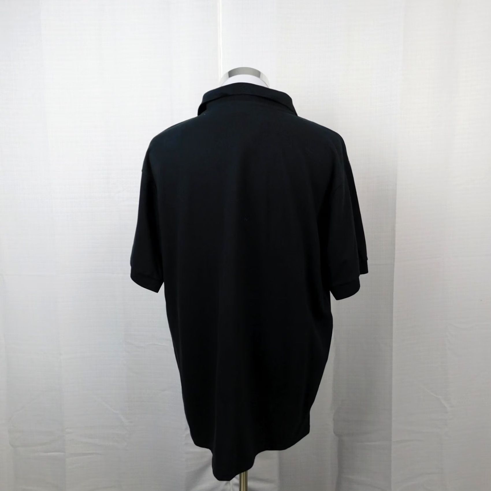 Vintage Puritan Men's Short Sleeve Knit Cotton Blend Polo Top - Black Large 90s Polo Shirt Mens Size US L / EU 52-54 / 3 - 4 Thumbnail