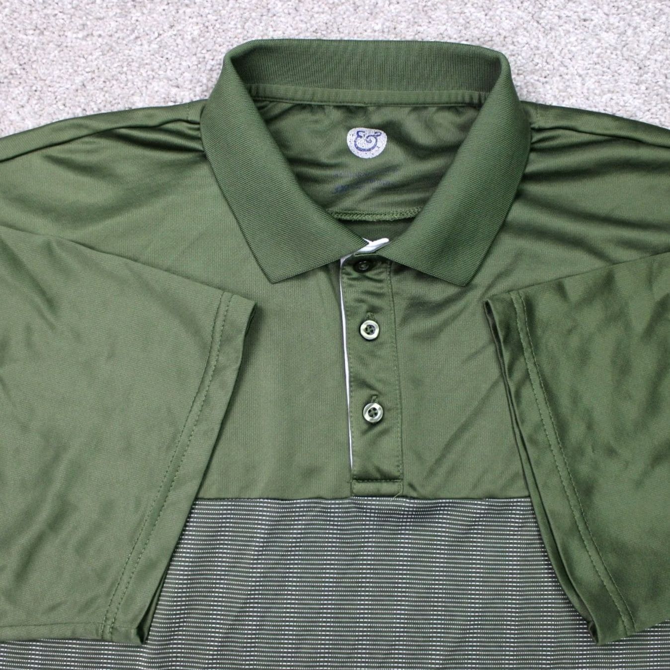 Vintage Kilburne & Finch Polo Shirt Mens 3XL XXXL Green 100% Polyester Short Sleeve Polo Shirt Mens Green 3XL XXXL Size US XXL / EU 58 / 5 - 2 Thumbnail
